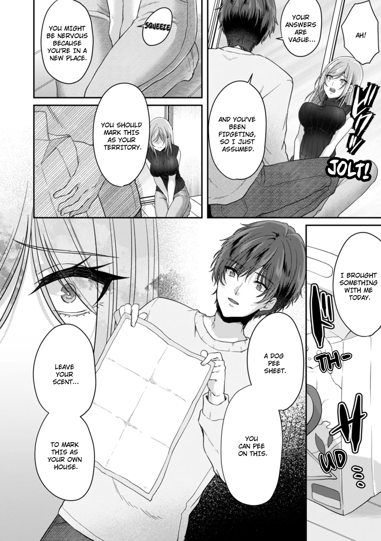 Manin Densha de Shikkin Sunzen!? Chikan Danshi no Ijiwaru na Yubi de Ikasare Tsuzuketa OL | Almost Pissing on a Crowded Train?! #1-16 page 155 - big breasts chastity belt hentai manga - read online free