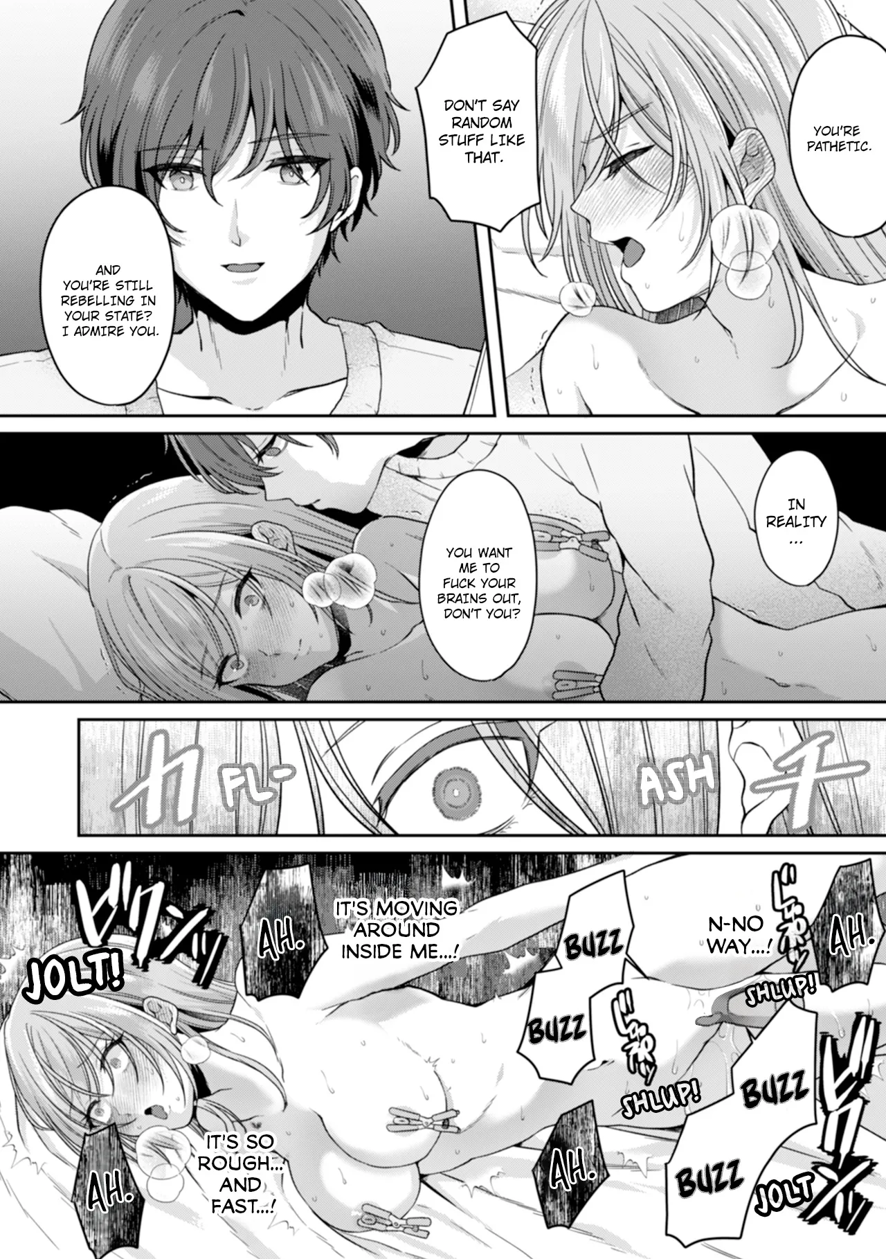 Manin Densha de Shikkin Sunzen!? Chikan Danshi no Ijiwaru na Yubi de Ikasare Tsuzuketa OL | Almost Pissing on a Crowded Train?! #1-16 page 176 - big breasts chastity belt hentai manga - read online free