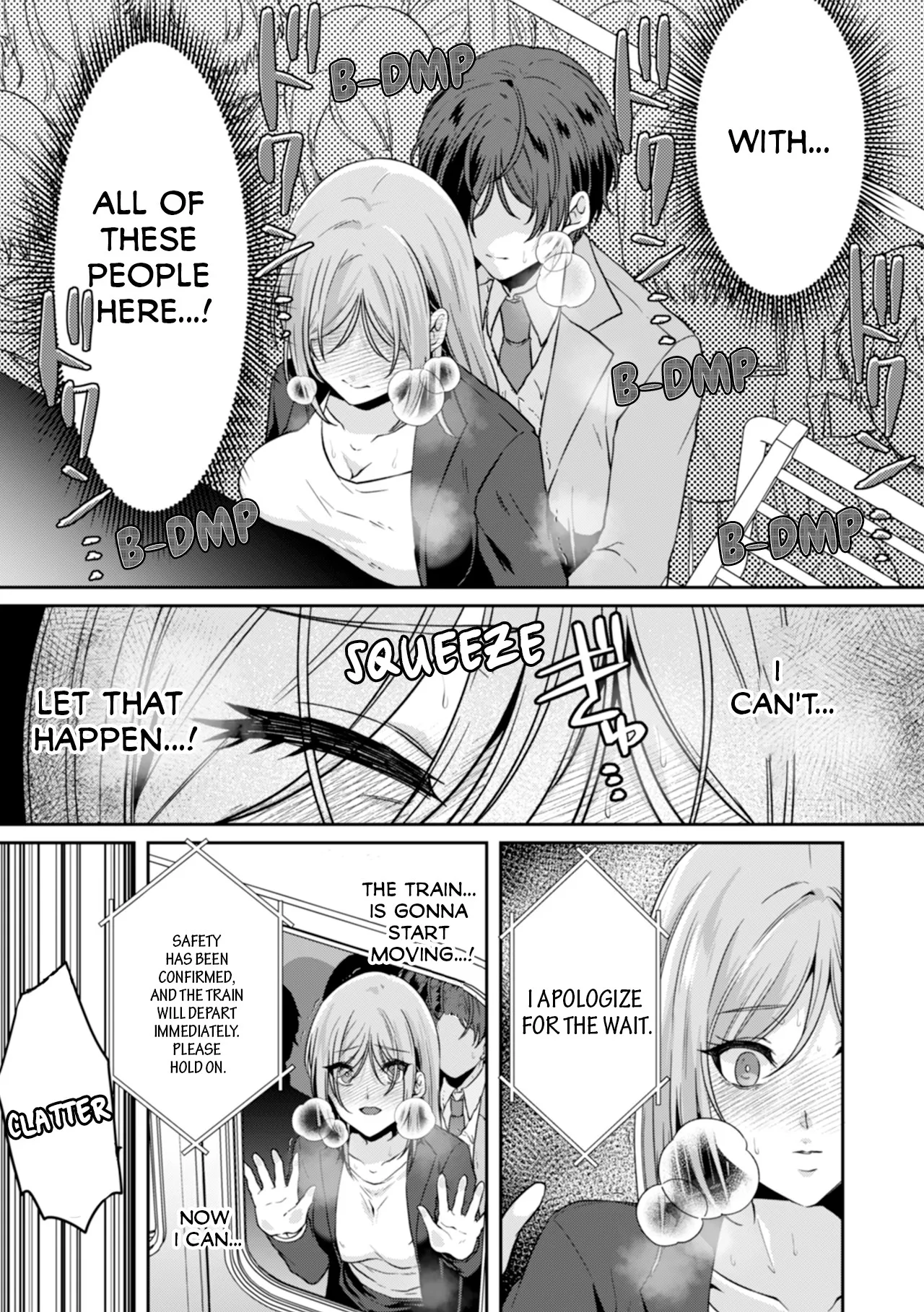 Manin Densha de Shikkin Sunzen!? Chikan Danshi no Ijiwaru na Yubi de Ikasare Tsuzuketa OL | Almost Pissing on a Crowded Train?! #1-16 page 21 - big breasts chastity belt hentai manga - read online free