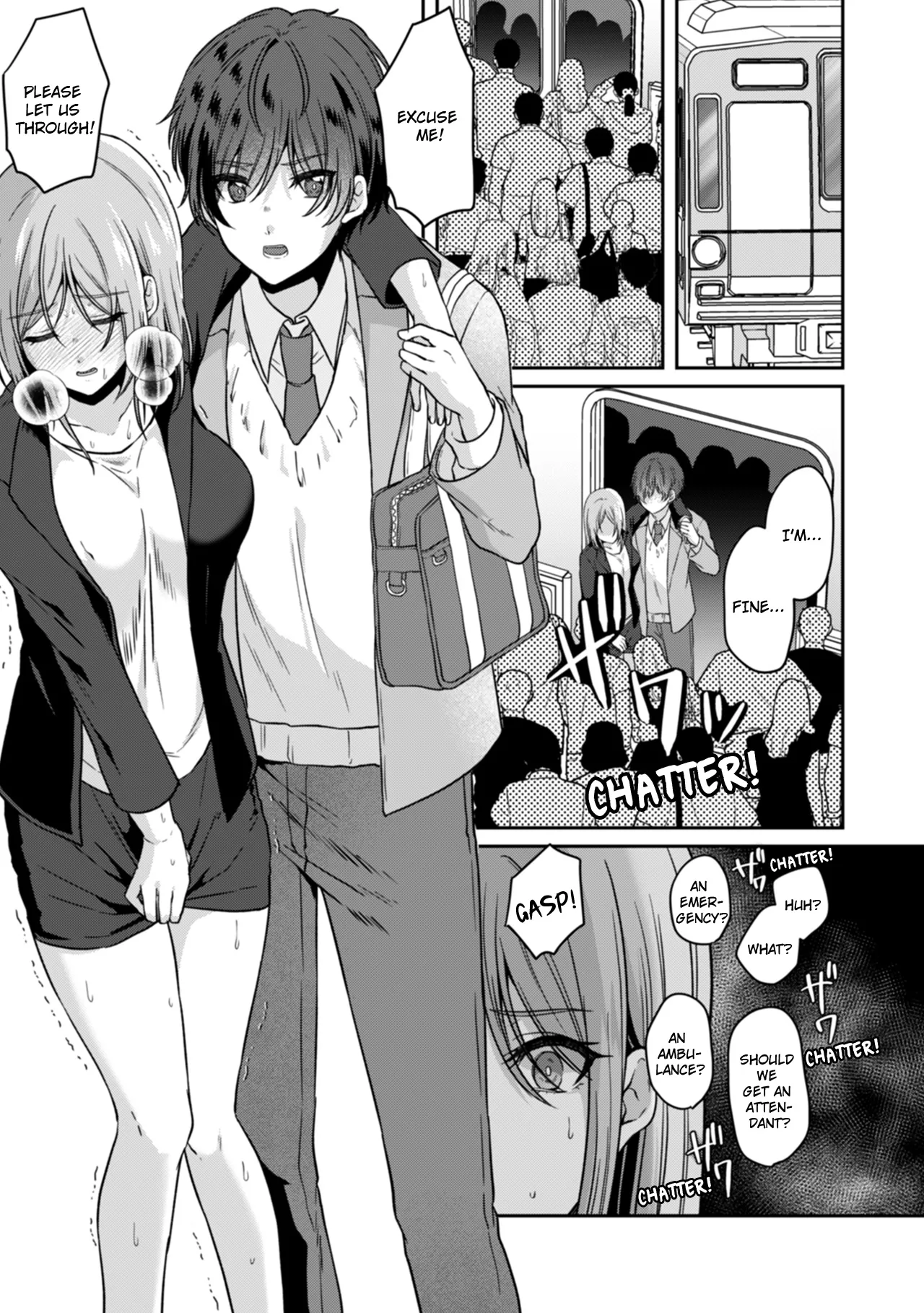 Manin Densha de Shikkin Sunzen!? Chikan Danshi no Ijiwaru na Yubi de Ikasare Tsuzuketa OL | Almost Pissing on a Crowded Train?! #1-16 page 30 - big breasts chastity belt hentai manga - read online free