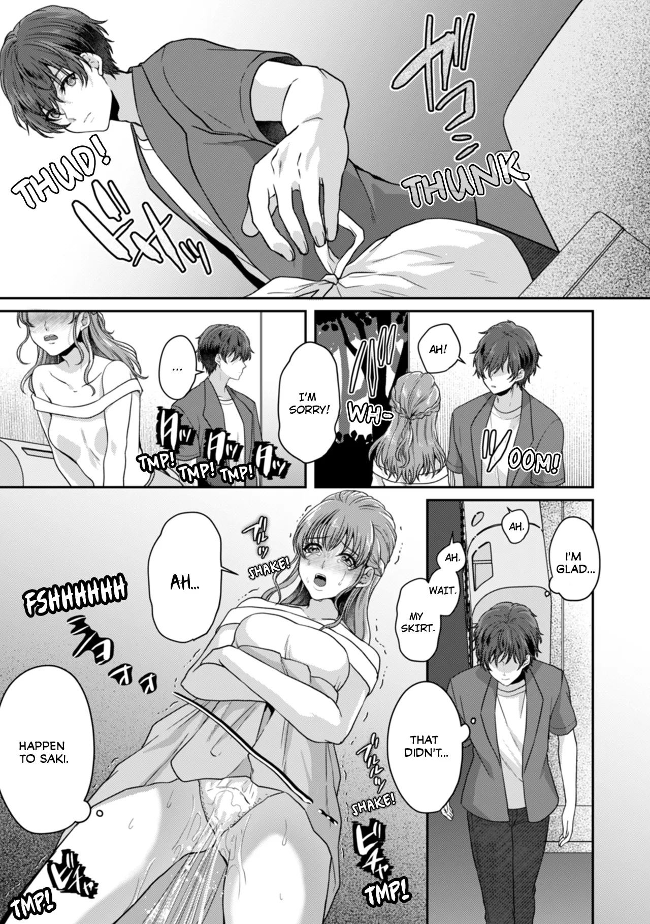 Manin Densha de Shikkin Sunzen!? Chikan Danshi no Ijiwaru na Yubi de Ikasare Tsuzuketa OL | Almost Pissing on a Crowded Train?! #1-16 page 304 - full censorship big breasts hentai manga - read online free