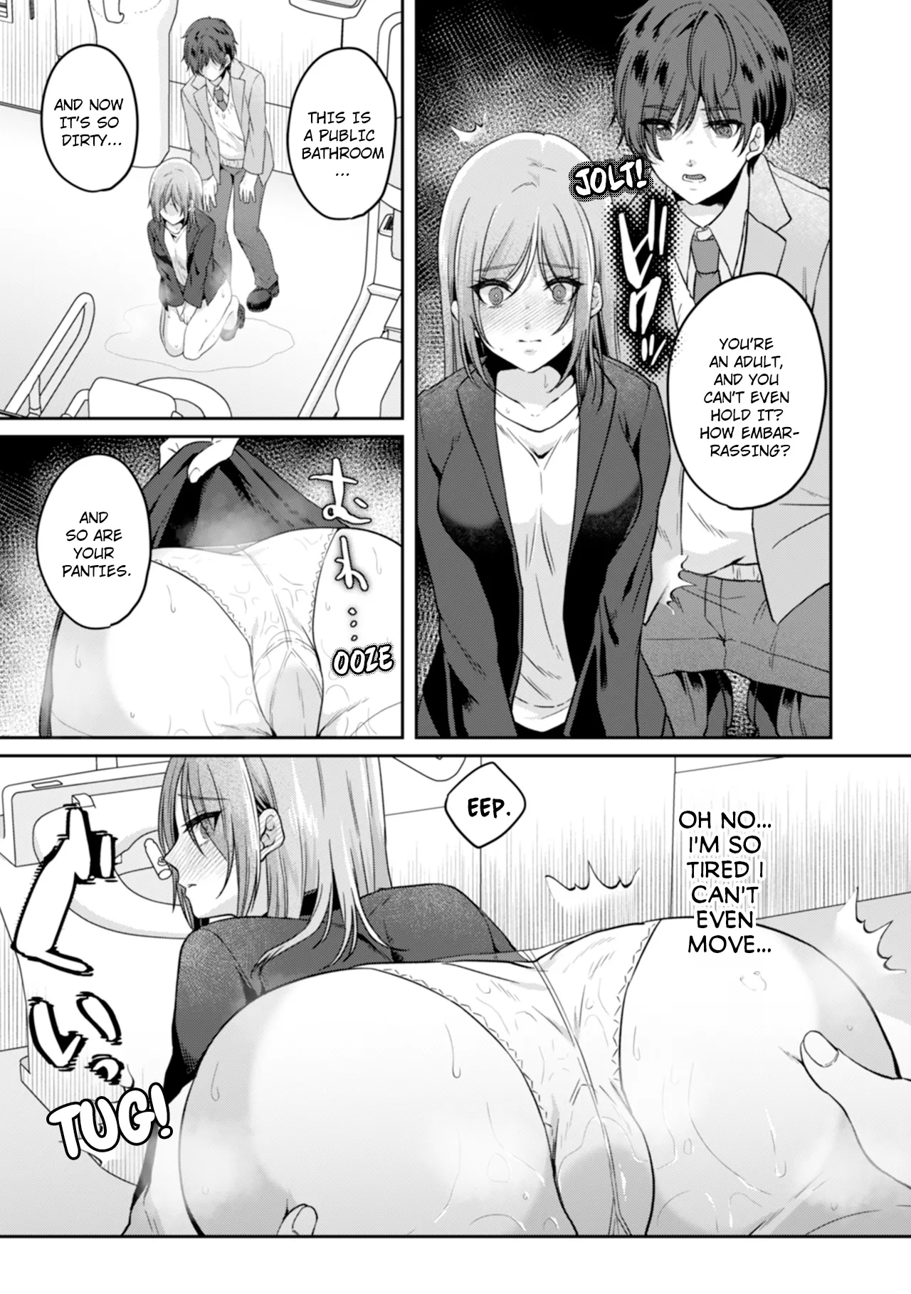 Manin Densha de Shikkin Sunzen!? Chikan Danshi no Ijiwaru na Yubi de Ikasare Tsuzuketa OL | Almost Pissing on a Crowded Train?! #1-16 page 36 - full censorship big breasts hentai manga - read online free