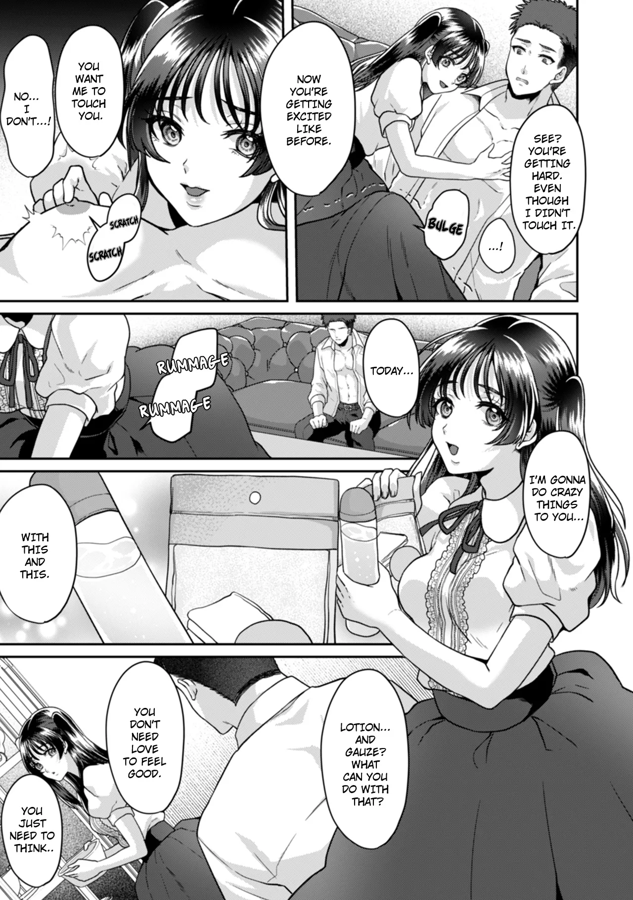 Manin Densha de Shikkin Sunzen!? Chikan Danshi no Ijiwaru na Yubi de Ikasare Tsuzuketa OL | Almost Pissing on a Crowded Train?! #1-16 page 372 - big breasts chastity belt hentai manga - read online free