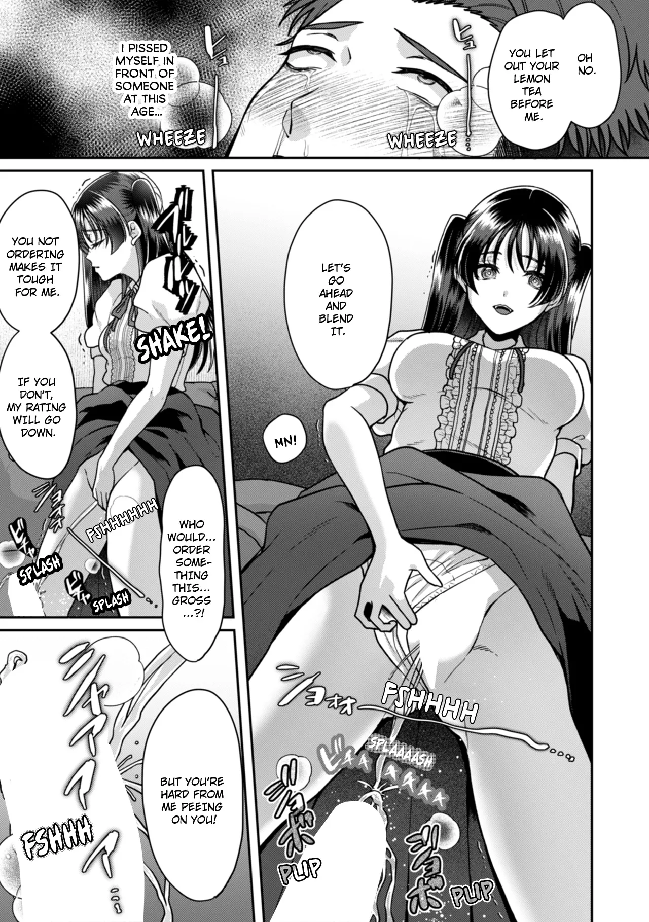 Manin Densha de Shikkin Sunzen!? Chikan Danshi no Ijiwaru na Yubi de Ikasare Tsuzuketa OL | Almost Pissing on a Crowded Train?! #1-16 page 376 - big breasts chastity belt hentai manga - read online free