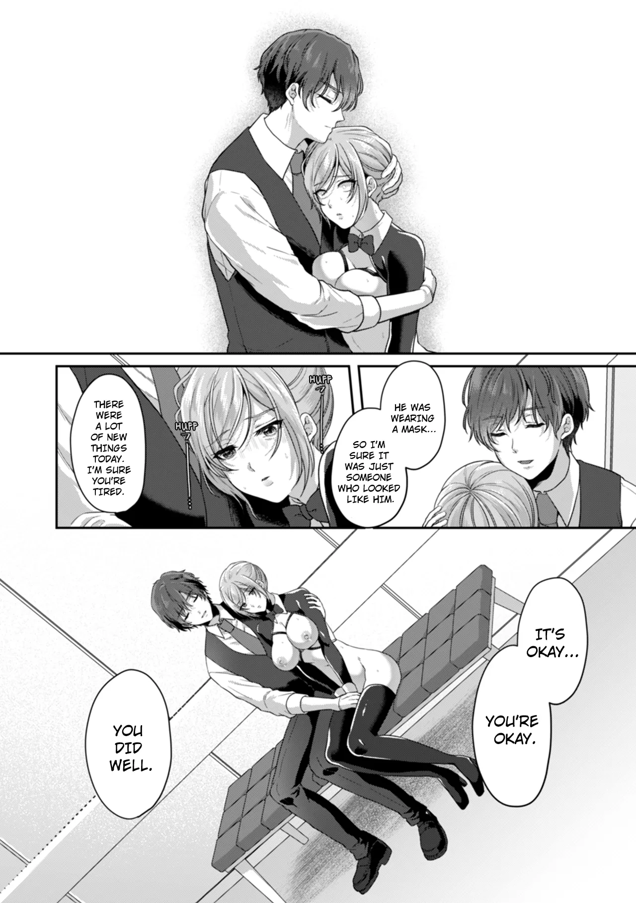 Manin Densha de Shikkin Sunzen!? Chikan Danshi no Ijiwaru na Yubi de Ikasare Tsuzuketa OL | Almost Pissing on a Crowded Train?! #1-16 page 409 - big breasts chastity belt hentai manga - read online free