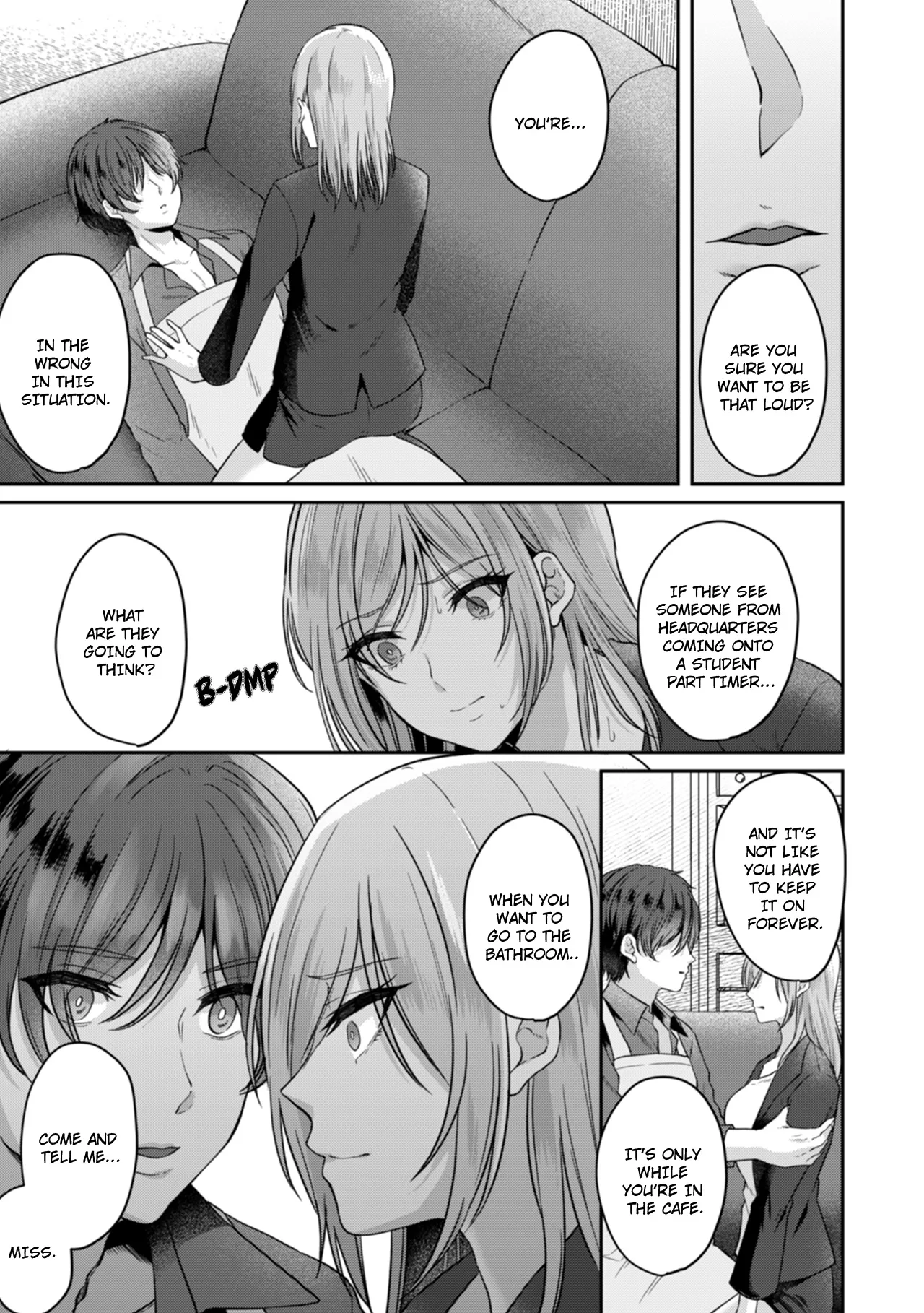 Manin Densha de Shikkin Sunzen!? Chikan Danshi no Ijiwaru na Yubi de Ikasare Tsuzuketa OL | Almost Pissing on a Crowded Train?! #1-16 page 94 - big breasts chastity belt hentai manga - read online free