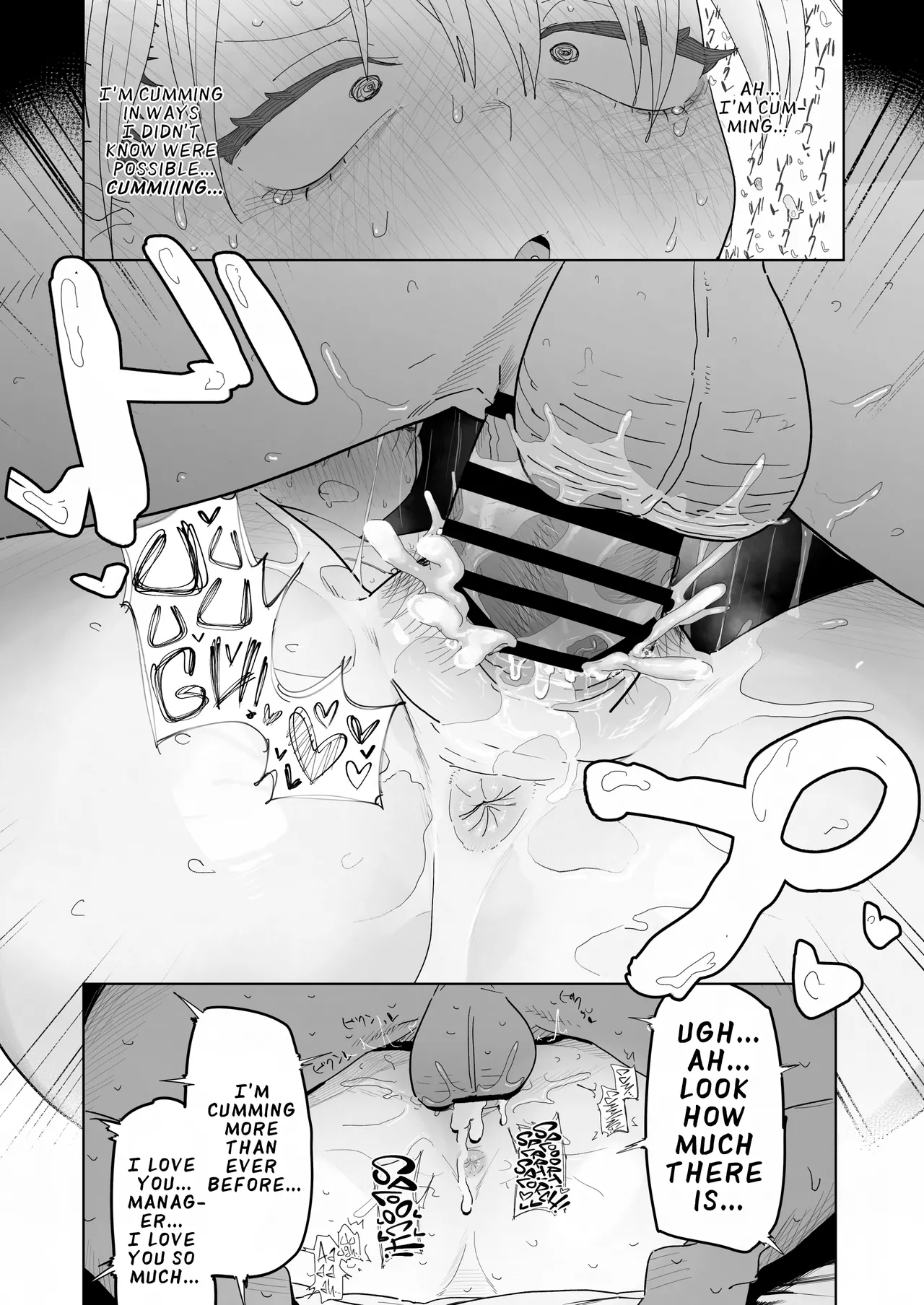 Tenchou ga Etchi na Koto to Hikikae ni Kyuryou o Kezuri ni Kuru !! | My Manager Docks My Pay In Exchange for Sexual Favors!!! page 38 original parody - sole female sole male hentai manga - read online free