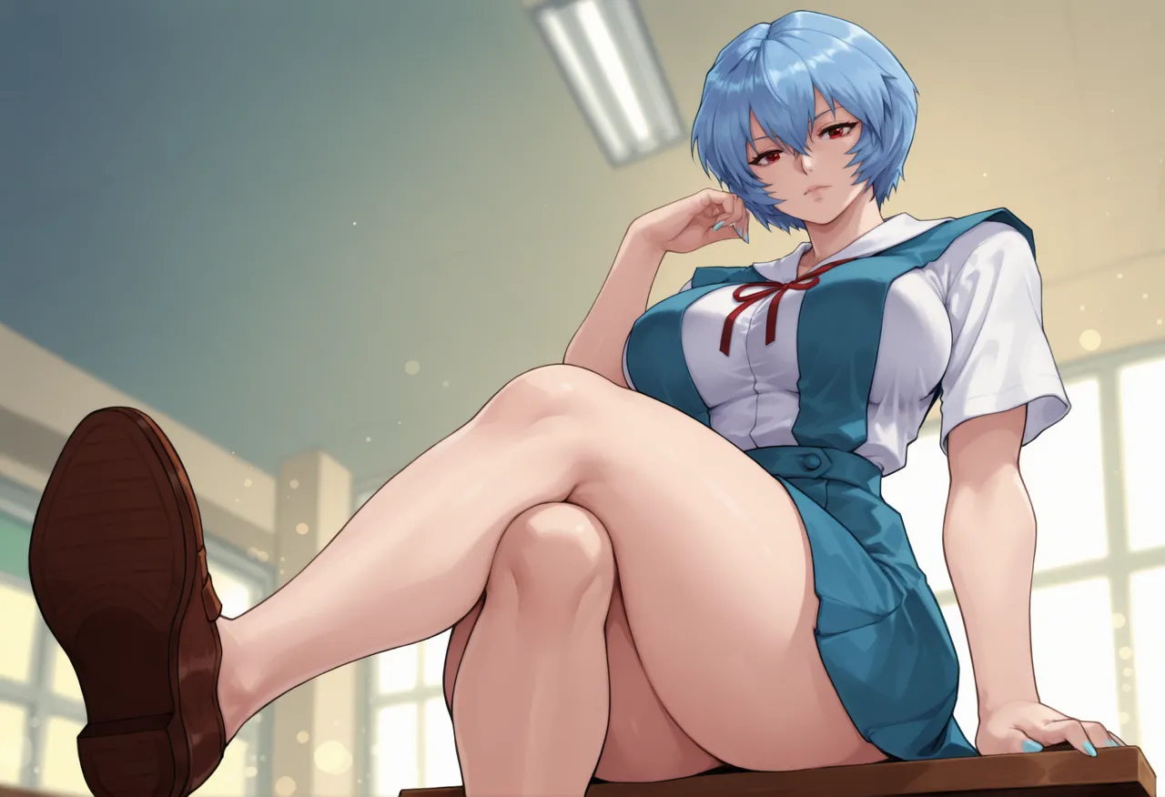 REI AYANAMI - EVANGELION - 140+ IMAGES kranken ai generated page 23 featuring rei ayanami neon genesis evangelion parody - big penis uncensored hentai manga - read online free