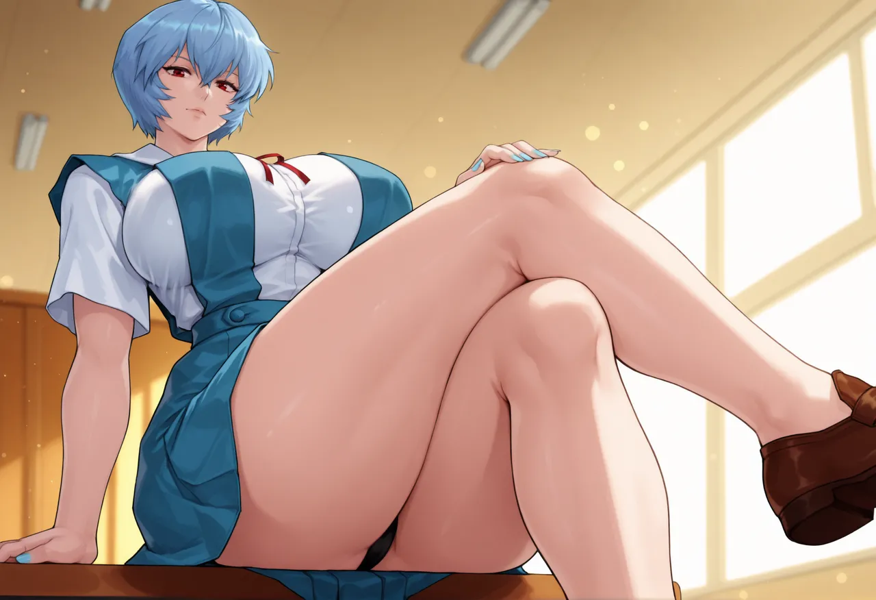 REI AYANAMI - EVANGELION - 140+ IMAGES kranken ai generated page 26 featuring rei ayanami neon genesis evangelion parody - big breasts uncensored hentai manga - read online free