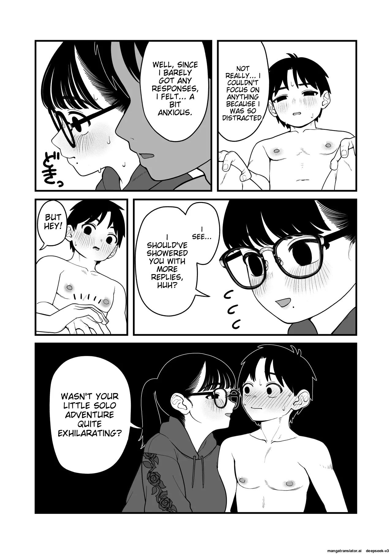 [Yumekawa Dododo-chan] Boku to Kanojo to Goshujin-sama no Fuyuyasumi 1-3 [English] page 112 original parody - big penis big areolae hentai manga - read online free
