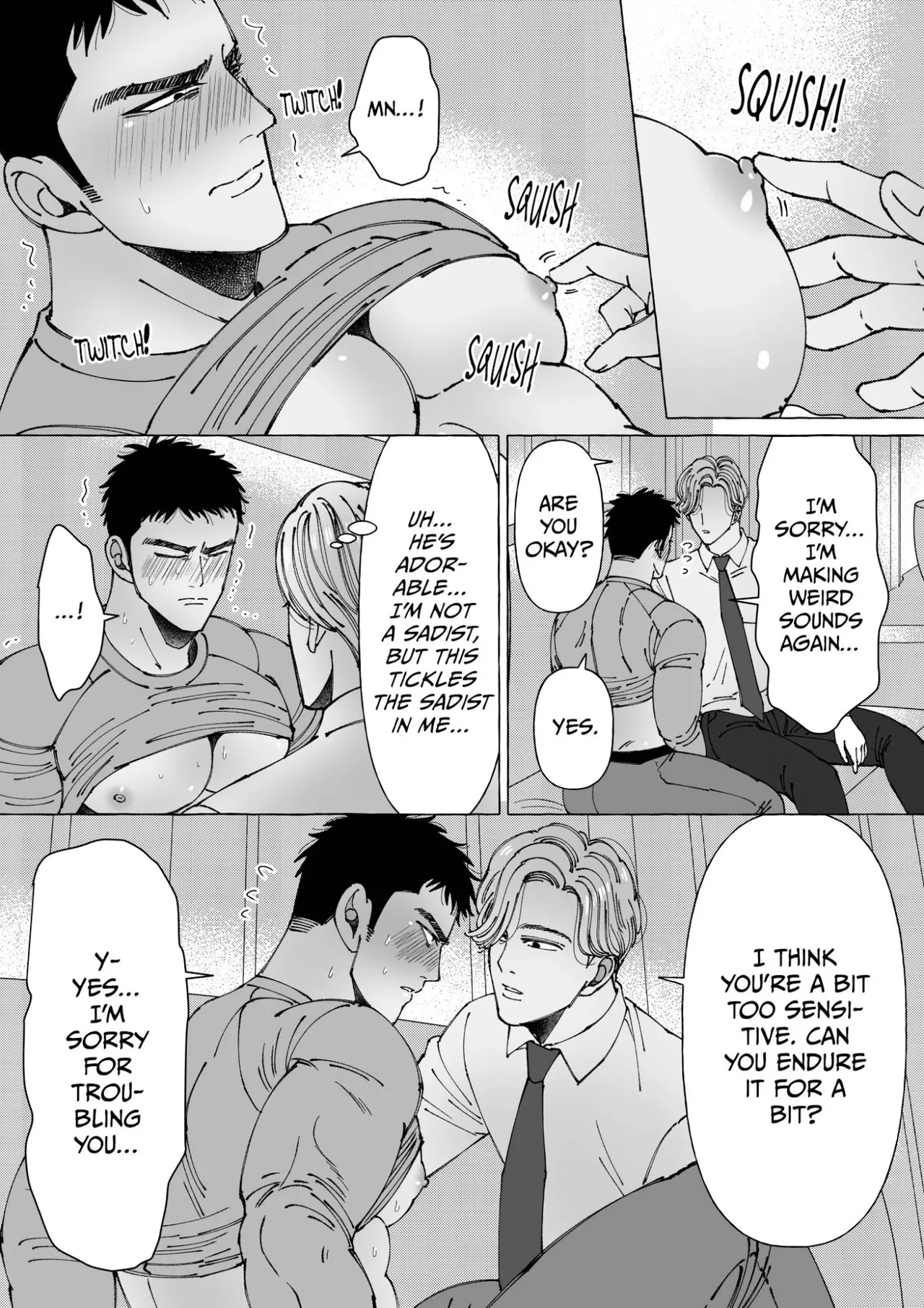 Sawatte Tatasete, Kanbotsu Chikubi. | Touch Me and Make My Inverted Nipples Hard Chapters 1-3 page 41 - muscle lab coat hentai manga - read online free