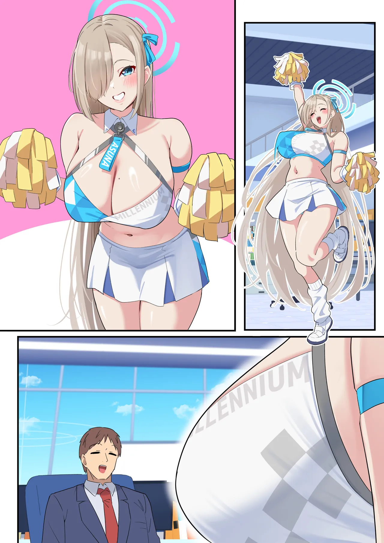 Boku no Muchimuchi Bakunyuu Seito-tachi no Hontou no Sugata page 59 featuring asuna ichinose blue archive parody - big breasts netorare hentai manga - read online free