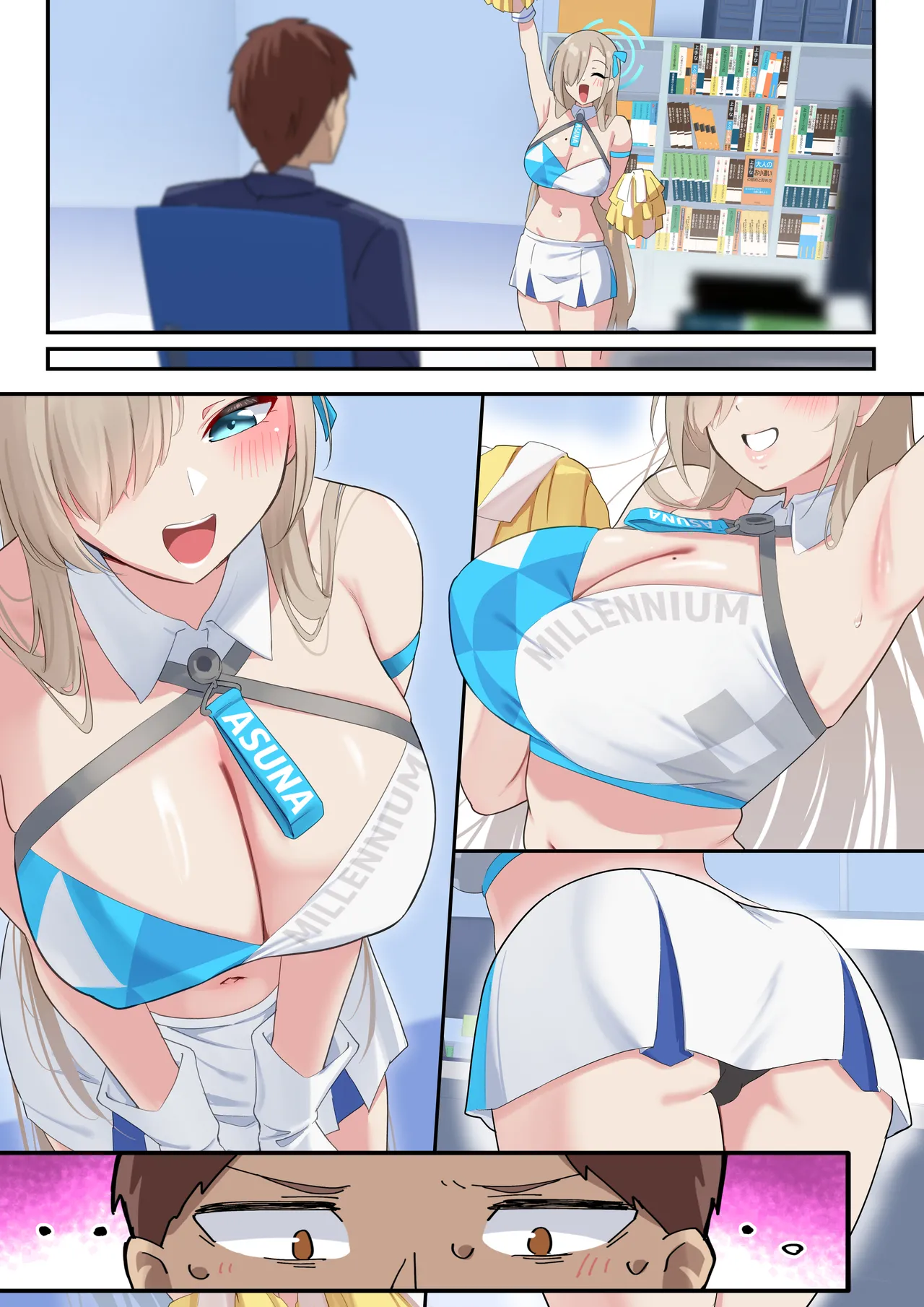 Boku no Muchimuchi Bakunyuu Seito-tachi no Hontou no Sugata page 60 featuring asuna ichinose blue archive parody - full color gloves hentai manga - read online free