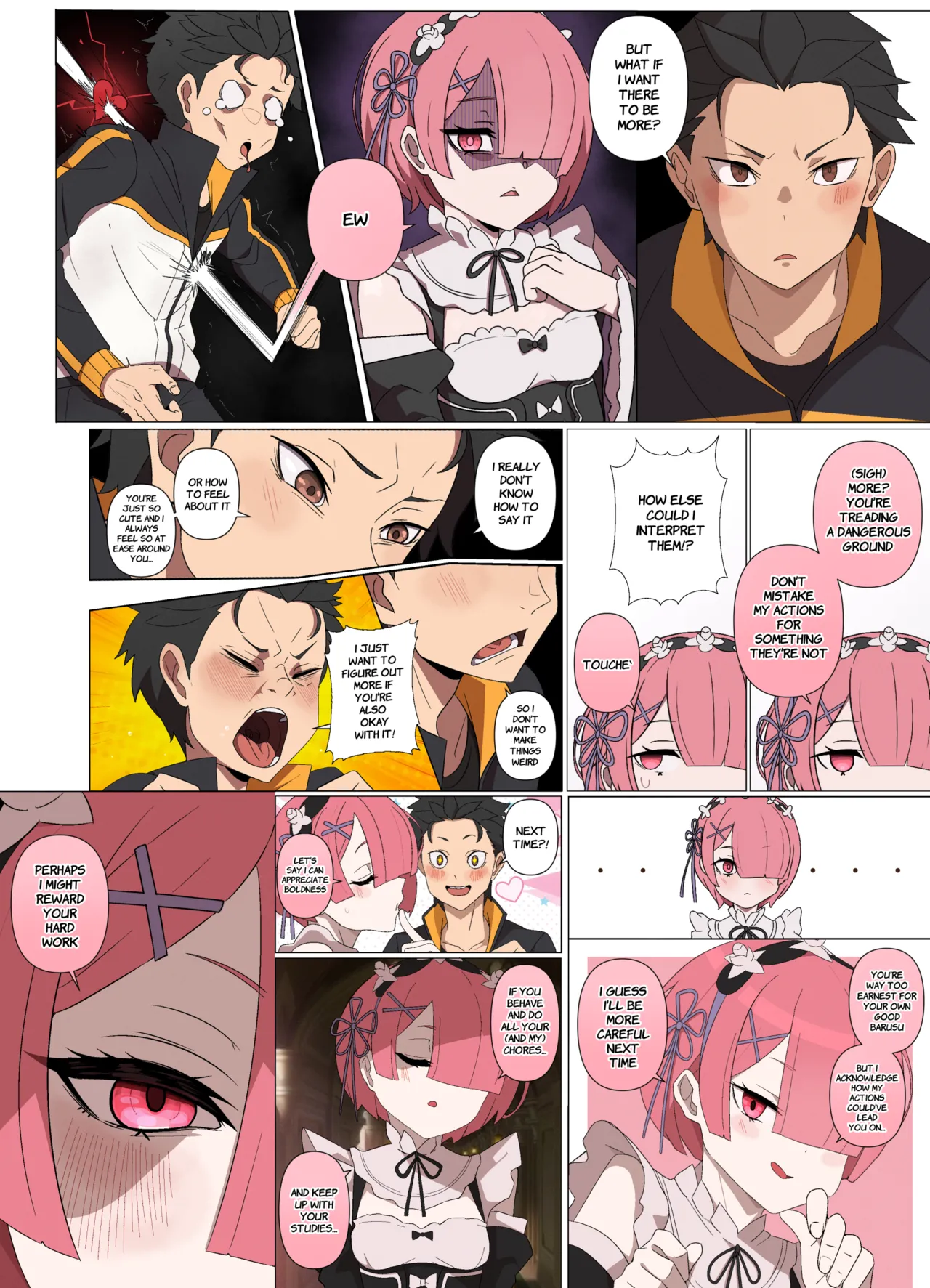 Ramming Ram Ch. 1 page 16 featuring ram re zero kara hajimeru isekai seikatsu parody - maid handjob hentai manga - read online free