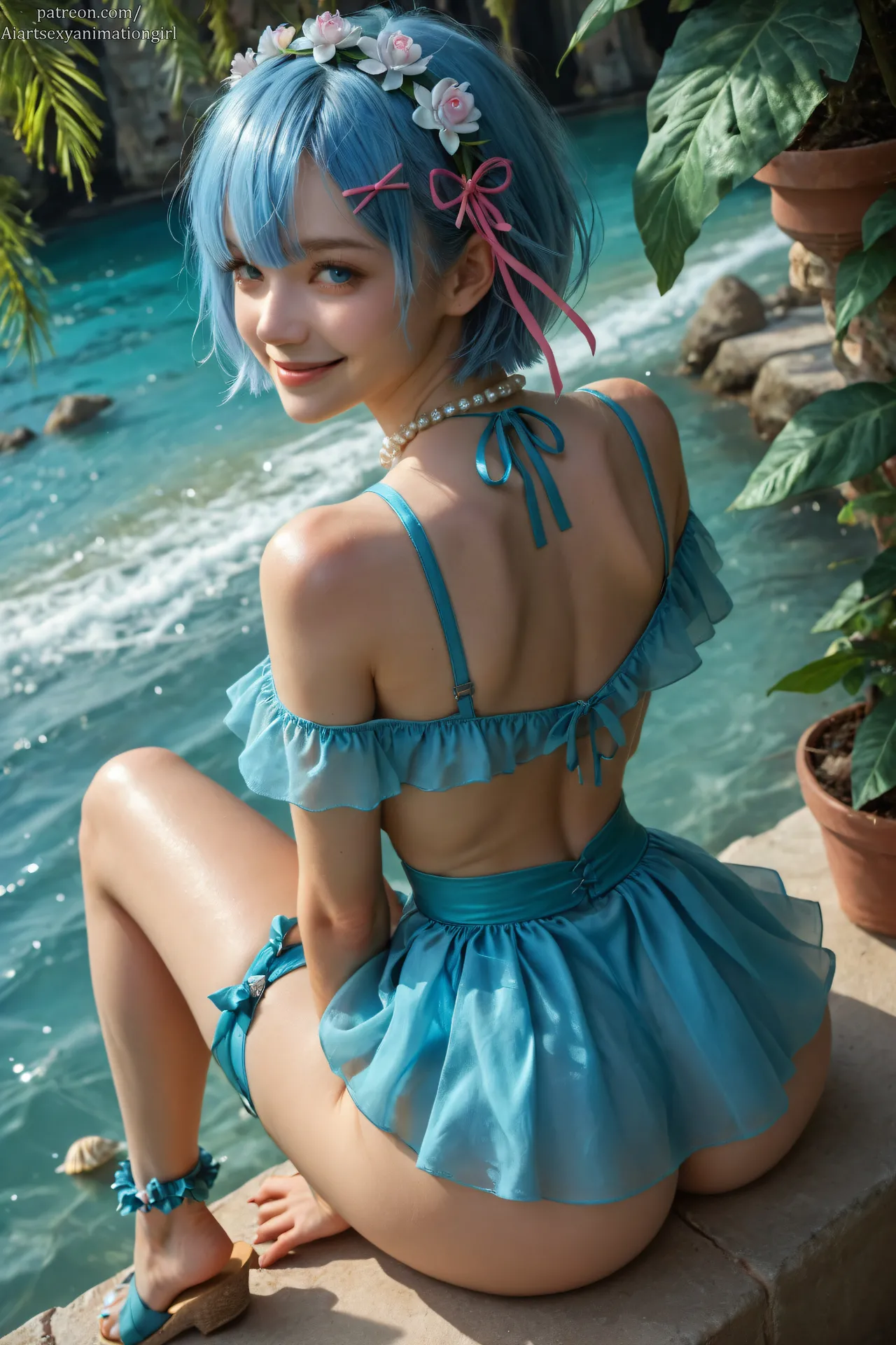 🌸Little Maid💙 - Preview page 19 featuring rem re zero kara hajimeru isekai seikatsu parody - pixie cut ai generated hentai manga - read online free