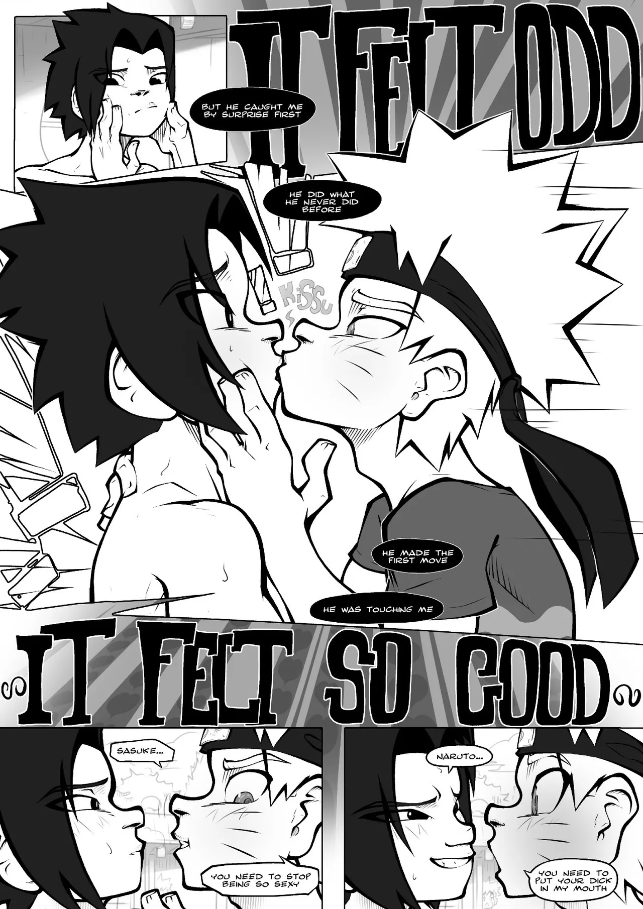 ‪VonBoche - In The Shadow page 19 featuring sasuke uchiha naruto parody - muscle anal hentai manga - read online free