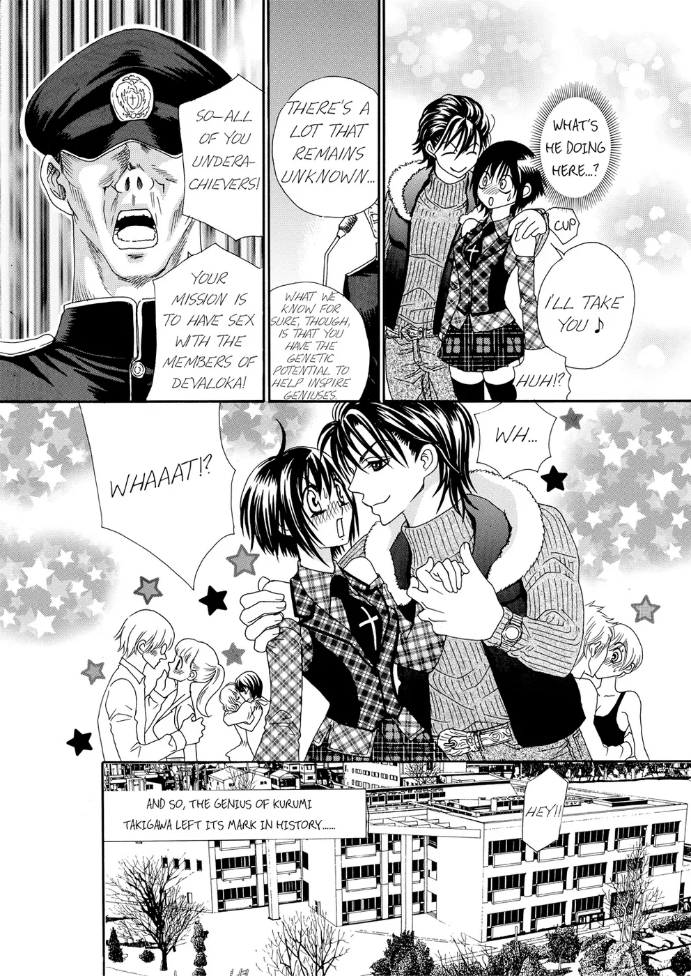 [Rio Fukuda] Kyousei § Idenshi Kouhai - Tensai no Kodane wo Harame! | Genetic Potential Chapters 1-4 (Complete) [English] page 105 - fingering hentai manga - read online free