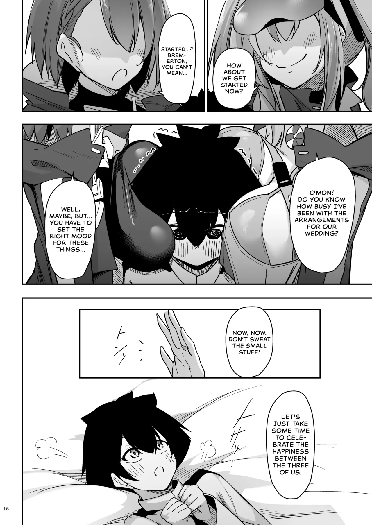 Page 15 of [Gakuen Ketsumeichou (Oriue Wato)] Atsuatsu Oyanami Soudanshitsu - Ouyou-hen - | Piping-Hot Counselling Room ~The Commander's Hands-On Arc~ (Azur Lane) [English] [head empty] [Digital]