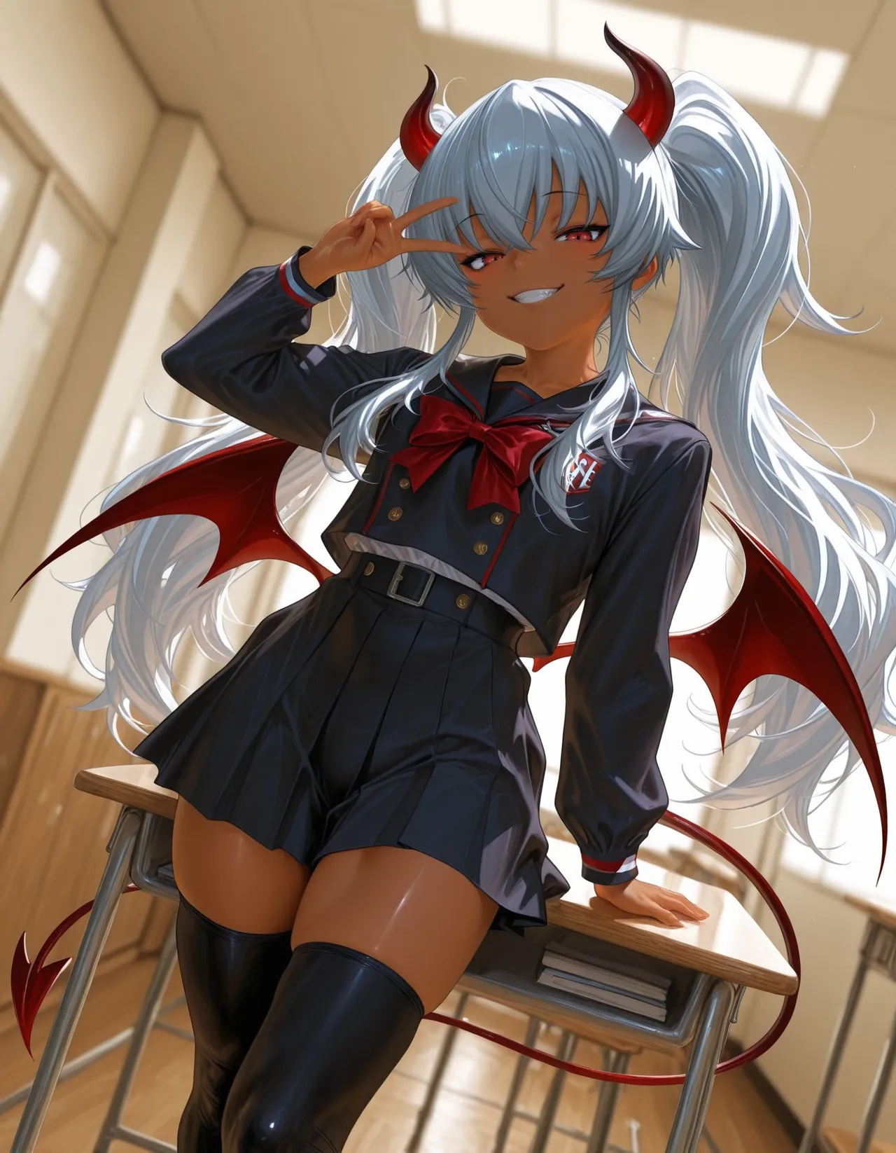 褐色#182 グリムアロエ grim aloe nsfw  褐色生活_DSL ai generated page 14 featuring grim aloe bomber girl parody - big penis uncensored hentai manga - read online free