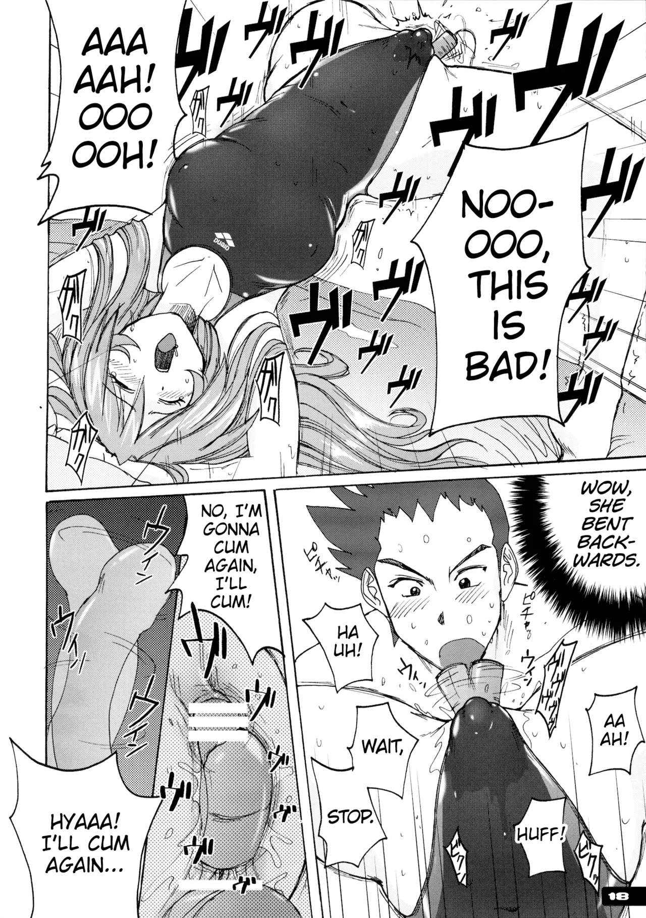 [Nyanko Batake (Murasaki Nyaa)] Pitapita Kyouei Mizugi - for Competition swimsuit fetist & high cut bottoms fleaks 1-3 Soushuuhen [English] [MrBubbles] [Incomplete] - Page 17