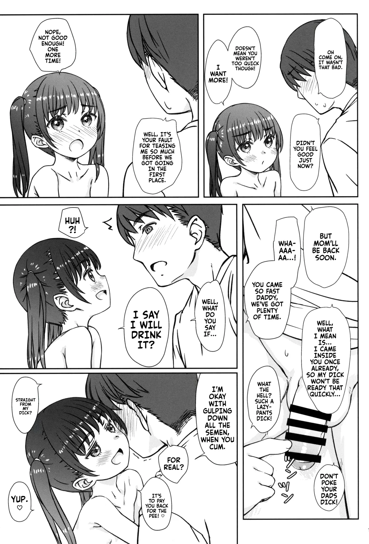 Page 19 of (C104) [Super Flat Lolinitron (Focke Wolf)] Mama ni wa Naisho no... | Don't tell mommy... [English] [Fallen Games]