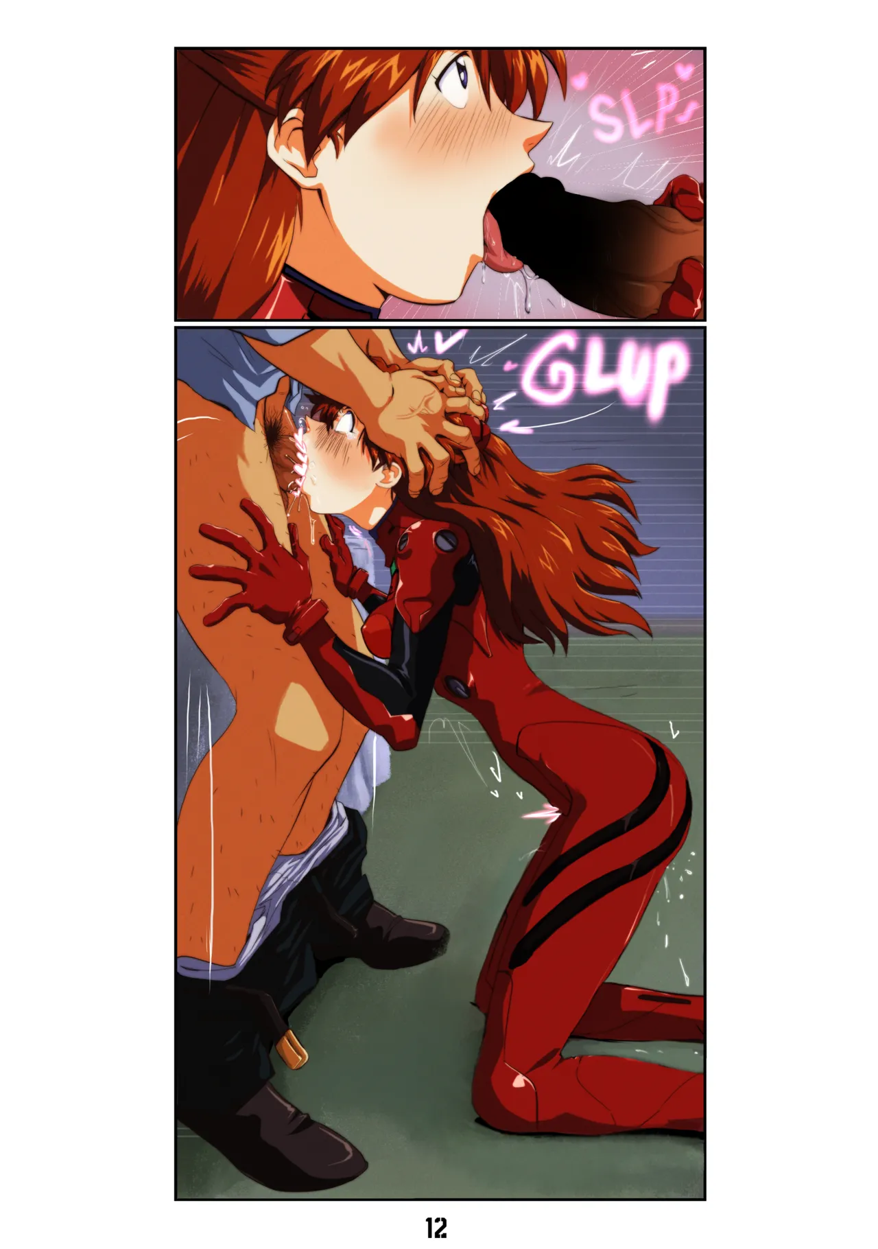 The fox and the watermelon part 1 page 13 featuring ryoji kaji neon genesis evangelion parody - kissing cunnilingus hentai manga - read online free