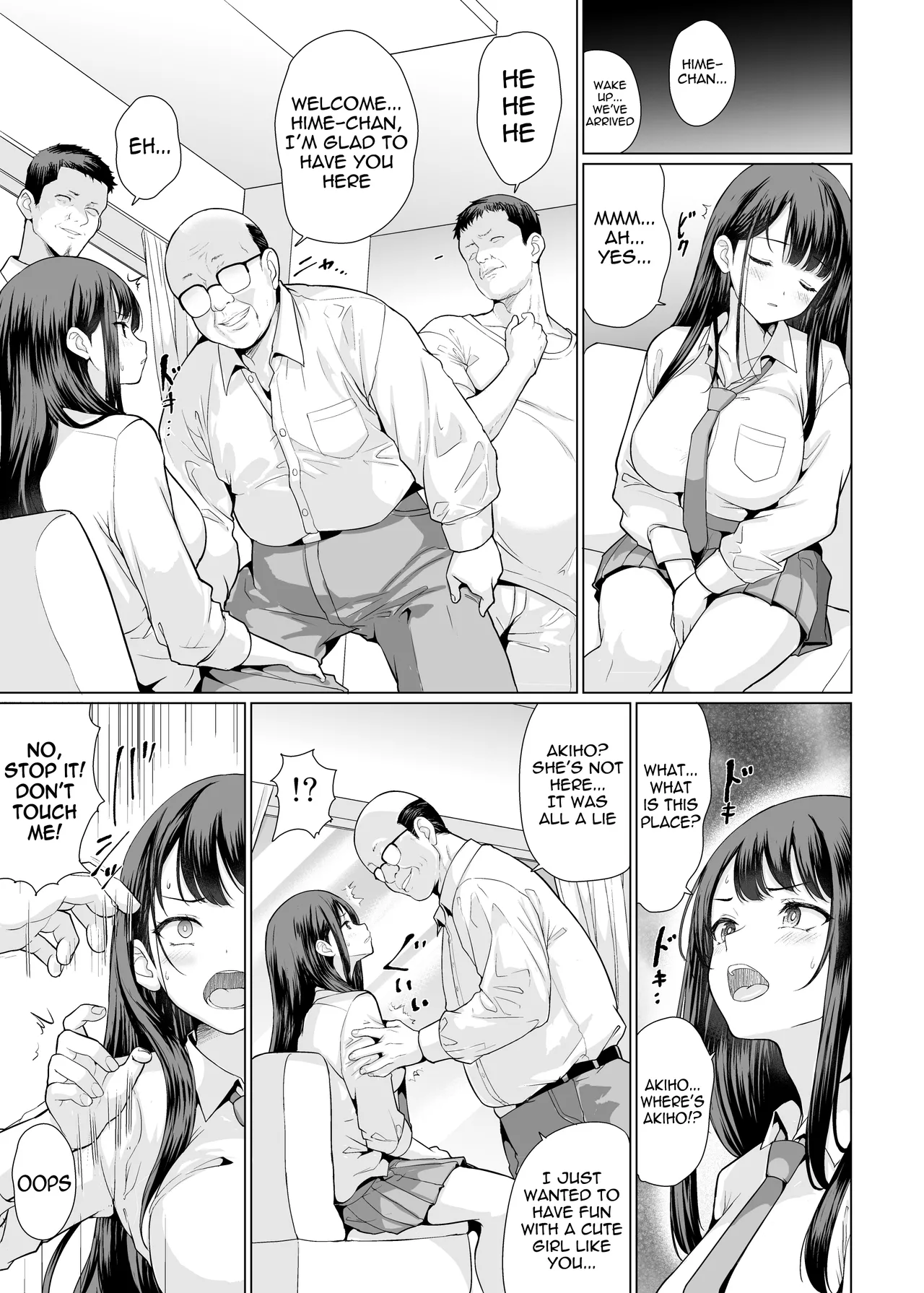 Page 9 of [An-Arc XXX (Hamo)] Kichiku na Oji-san-tachi ni Hamerarete | Fucked by cruel old men [English] [meganekun_tl] [Digital]