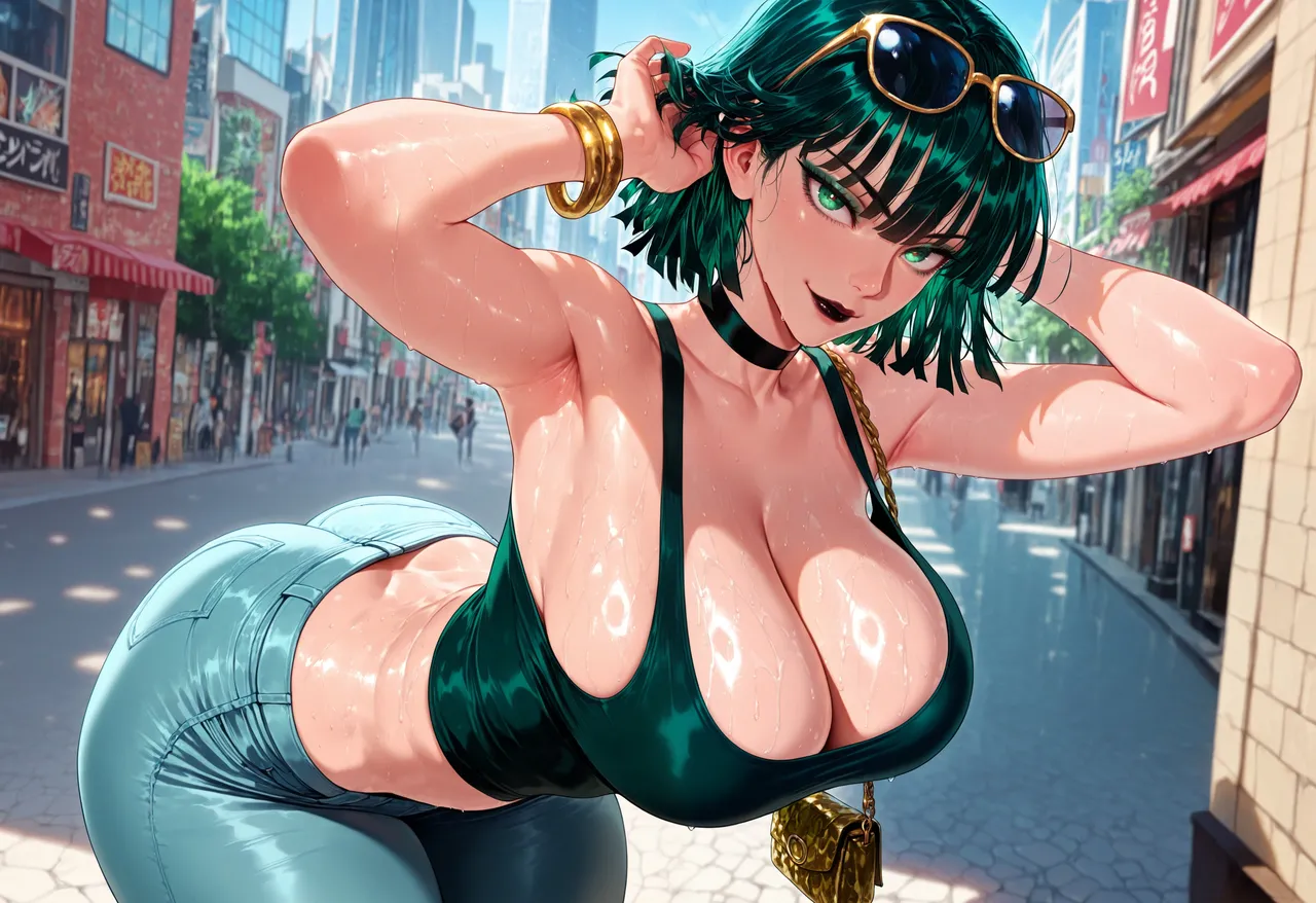 Fubuki arzagod ai generated page 54 featuring jigoku no fubuki one punch man parody - big breasts garter belt hentai manga - read online free