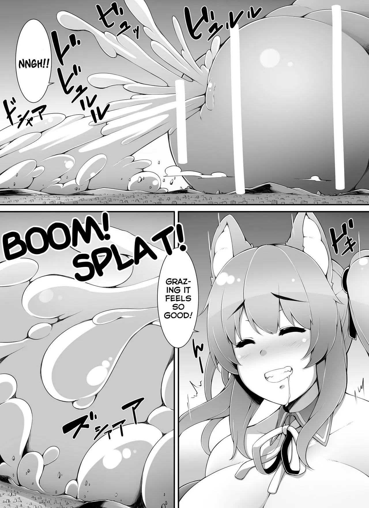 Chou Ookii Uchuujin ga Ojamashimasu | A Grand Gigantic Alien Welcomes Herself In page 28 original parody - big penis stockings hentai manga - read online free