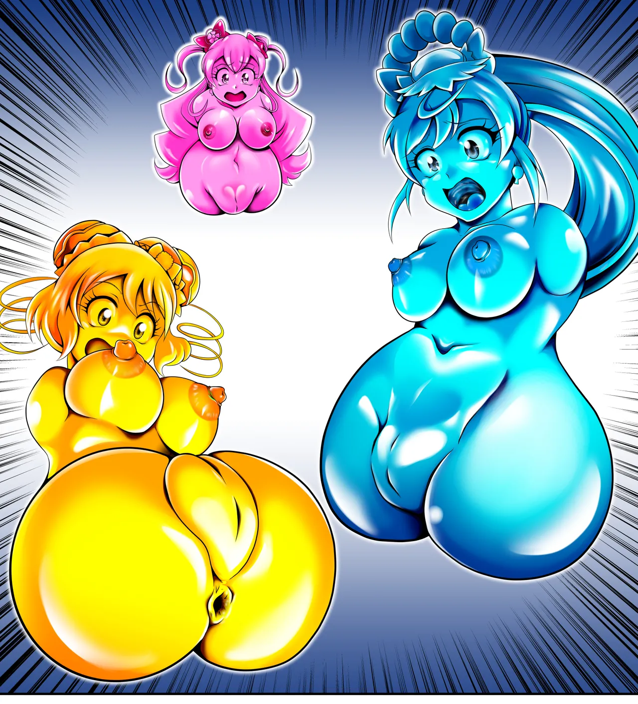 Onahon ★ All Stars EP01 page 111 featuring cure precious pretty cure parody - big breasts very long hair hentai manga - read online free