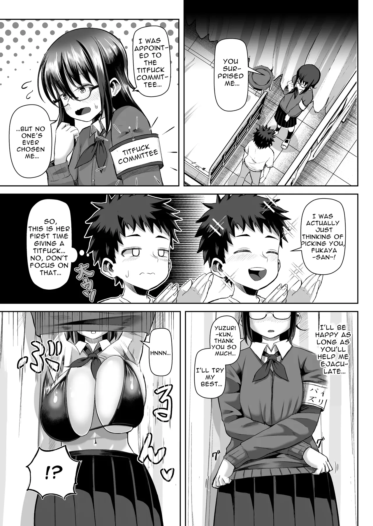 Paizuri Iin no Futari ga Boku o Toriau!!? page 9 original parody - sole male paizuri hentai manga - read online free