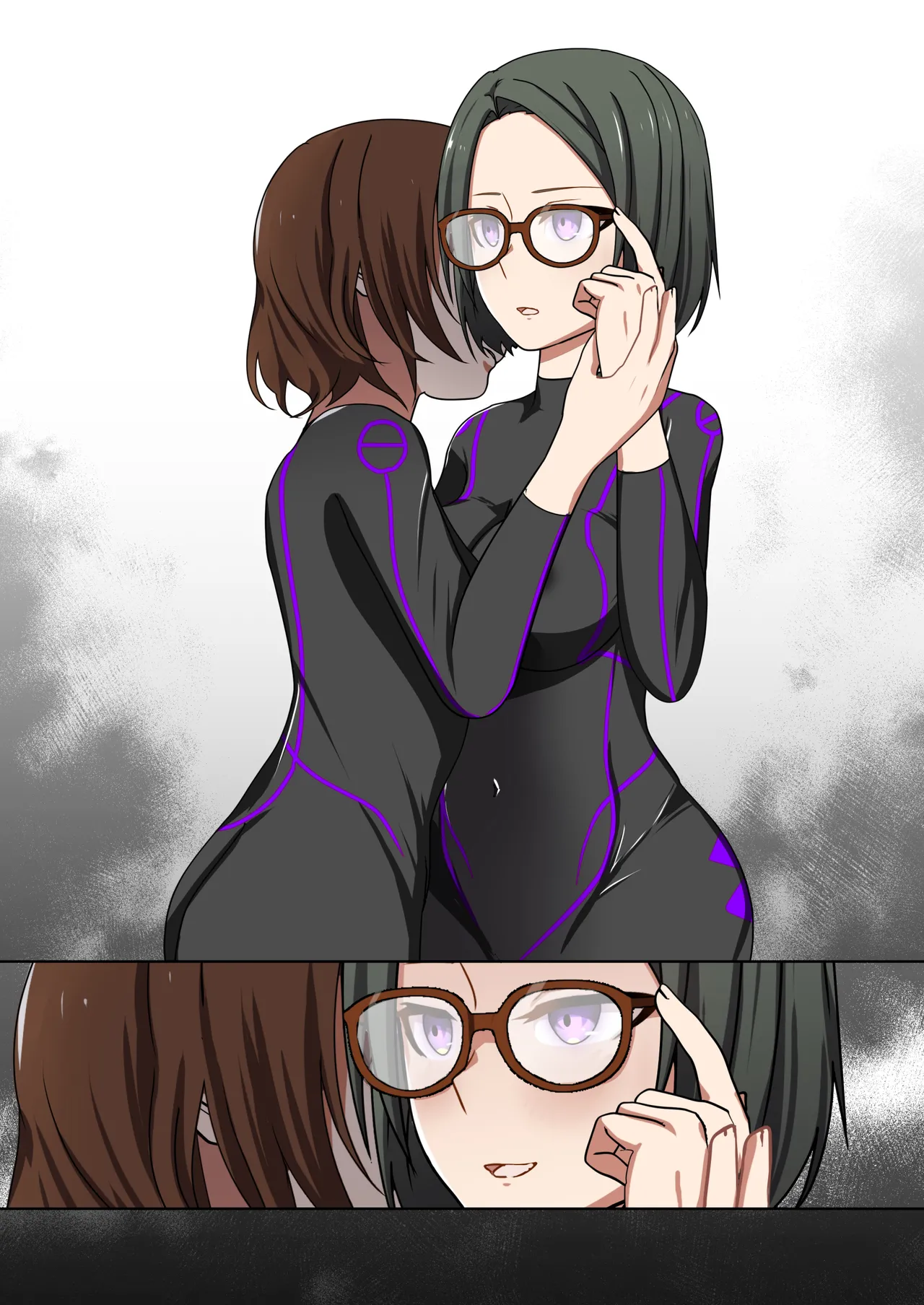 Aku no Hana Vol.4 Skeb+α page 109 original parody - kissing transformation hentai manga - read online free