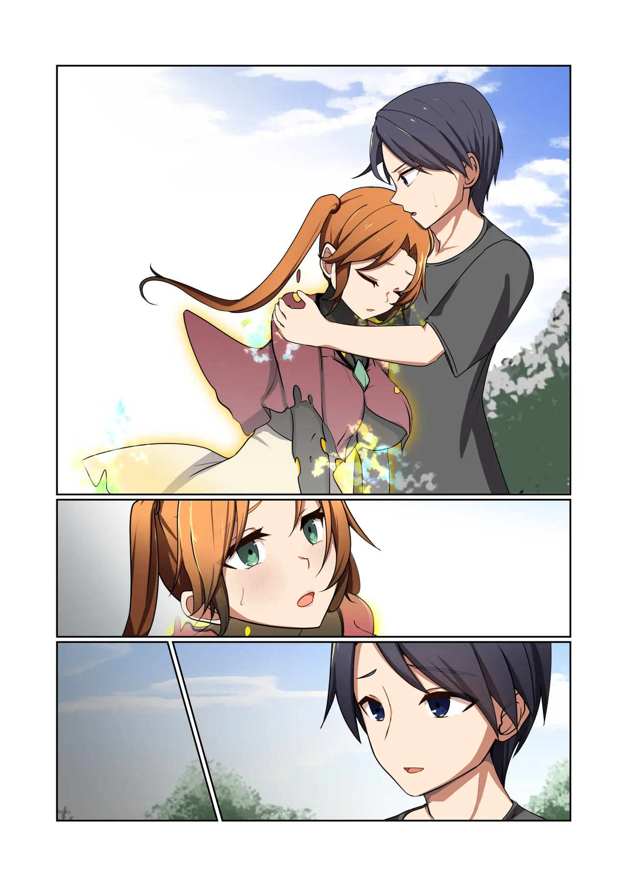 Aku no Hana Vol.4 Skeb+α page 110 original parody - kissing transformation hentai manga - read online free