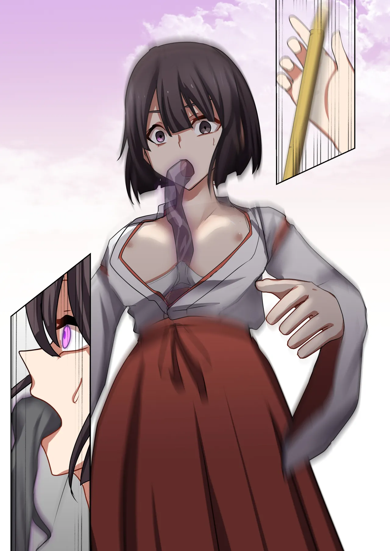 Aku no Hana Vol.4 Skeb+α page 123 original parody - kissing transformation hentai manga - read online free