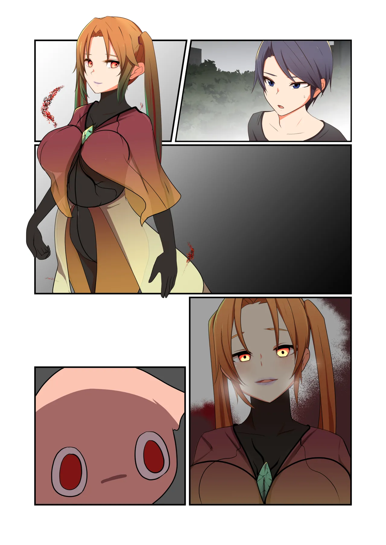 Aku no Hana Vol.4 Skeb+α page 82 original parody - kissing transformation hentai manga - read online free