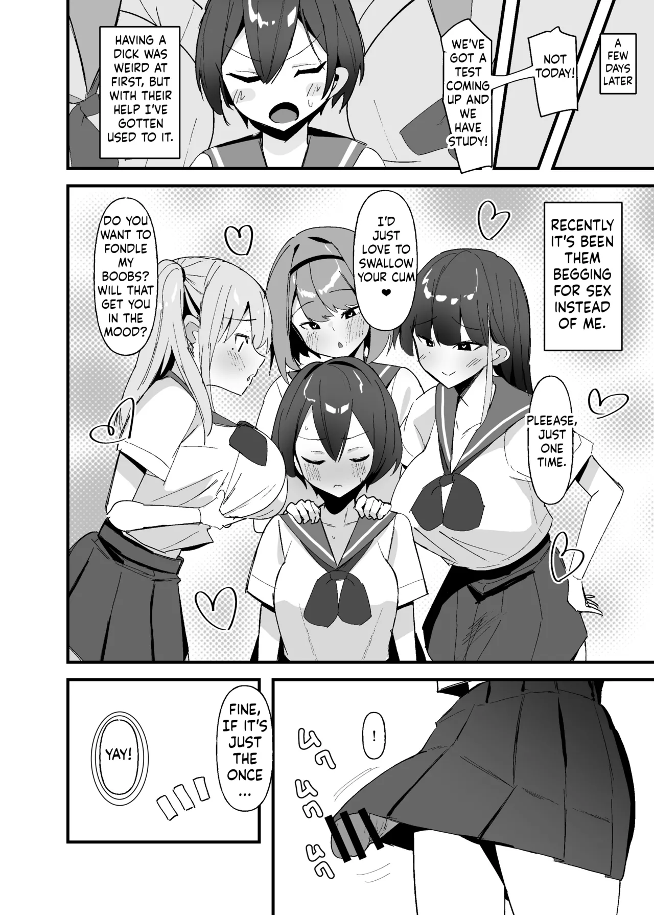 Futanari-chan wa Bokki shitakunai! page 25 original parody - beauty mark big breasts hentai manga - read online free