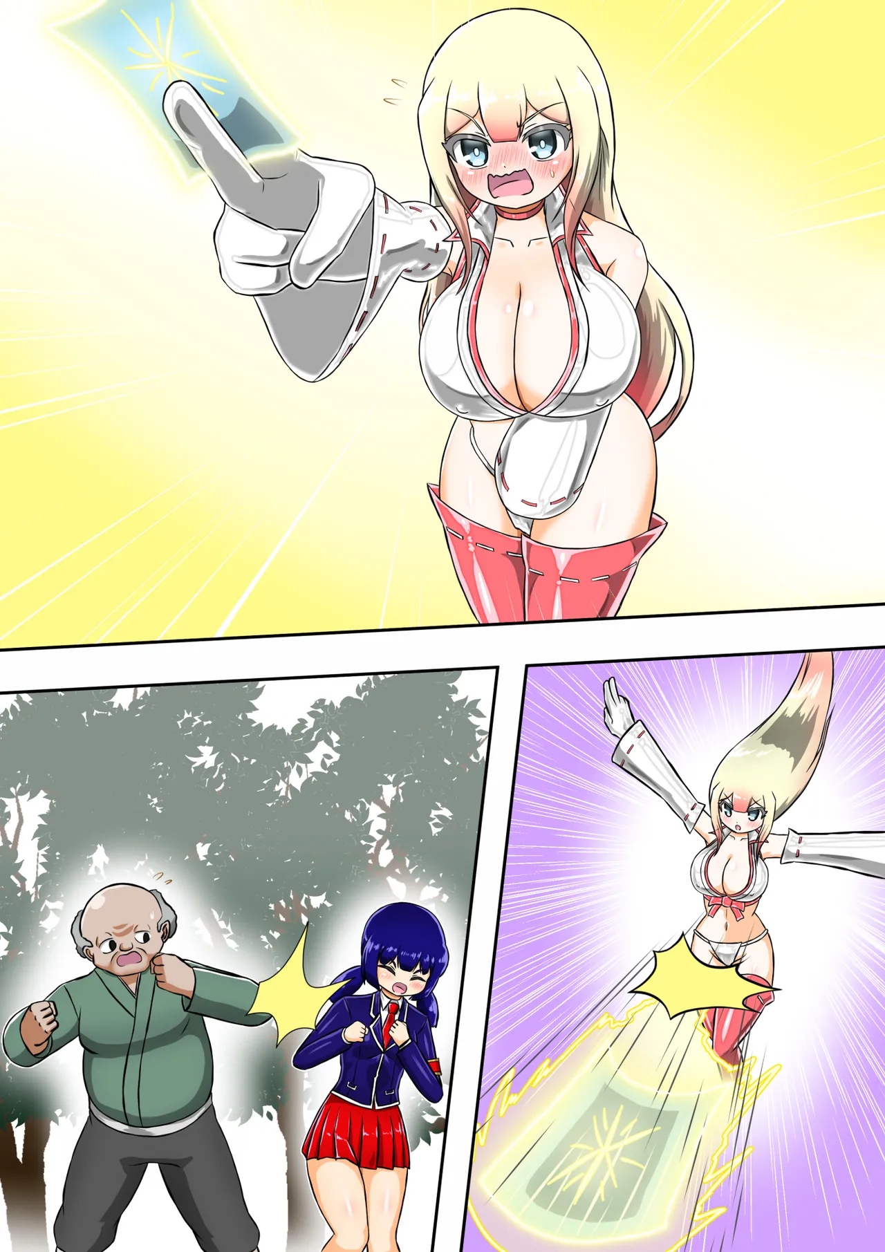 Kikihime no Gyaru Miko Tomori VS Kase no Kyodan page 71 original parody - handjob big breasts hentai manga - read online free