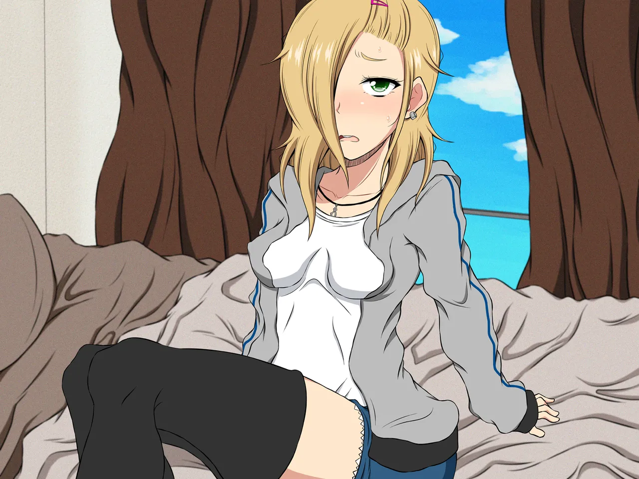 Imouto Yankee Megucchi no Fudeoroshi Days! page 41 original parody - stockings big breasts hentai manga - read online free