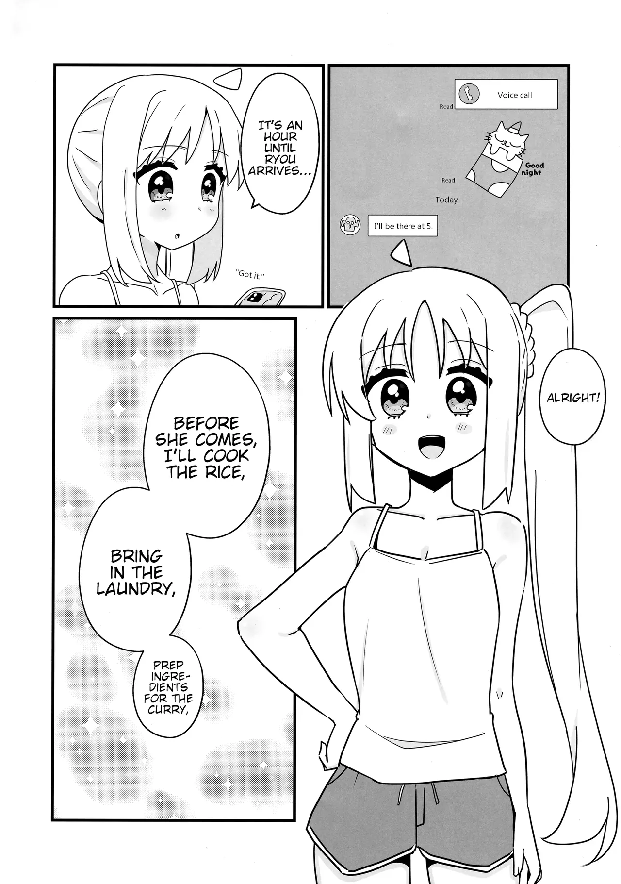 Ryou Omoi, Ryou Omoi | Thinking of Ryou, Thinking of You page 11 featuring nijika ijichi bocchi the rock parody - rough translation yuri hentai manga - read online free