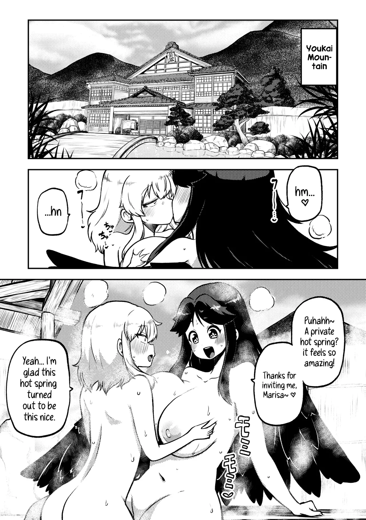 Futanari Marisa to Okuu Zenpen | Futanari Marisa and Okuu – Complete Edition page 22 featuring kasen ibara touhou project parody - ttf threesome futanari hentai manga - read online free