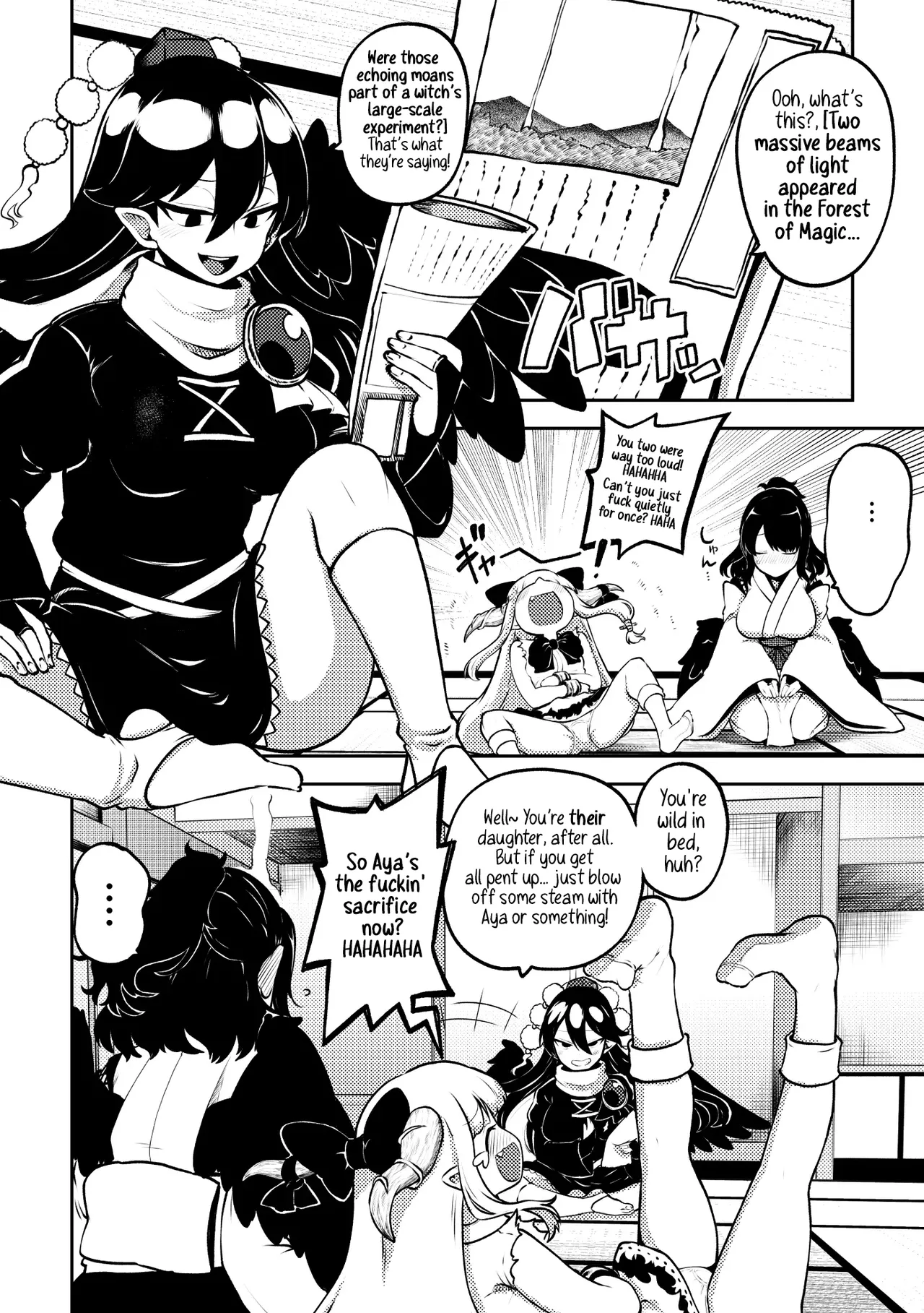 Futanari Marisa to Okuu Zenpen | Futanari Marisa and Okuu – Complete Edition page 43 featuring kanako yasaka touhou project parody - paizuri yuri hentai manga - read online free