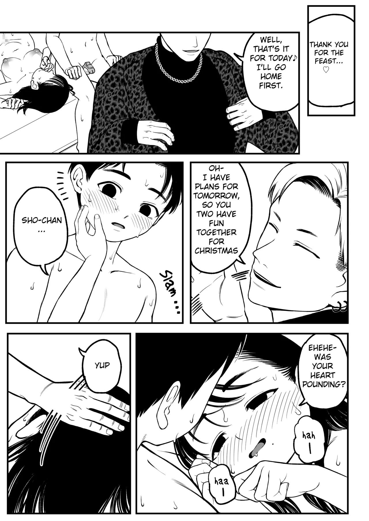 Ga-rufurendo to Goshujin sama to no Fuyuyasumi Omnibus page 27 - sole male rough translation hentai manga - read online free