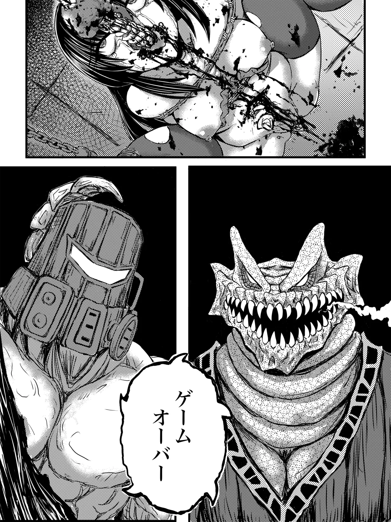 JK Slasher Night page 46 original parody - very long hair schoolgirl uniform hentai manga - read online free