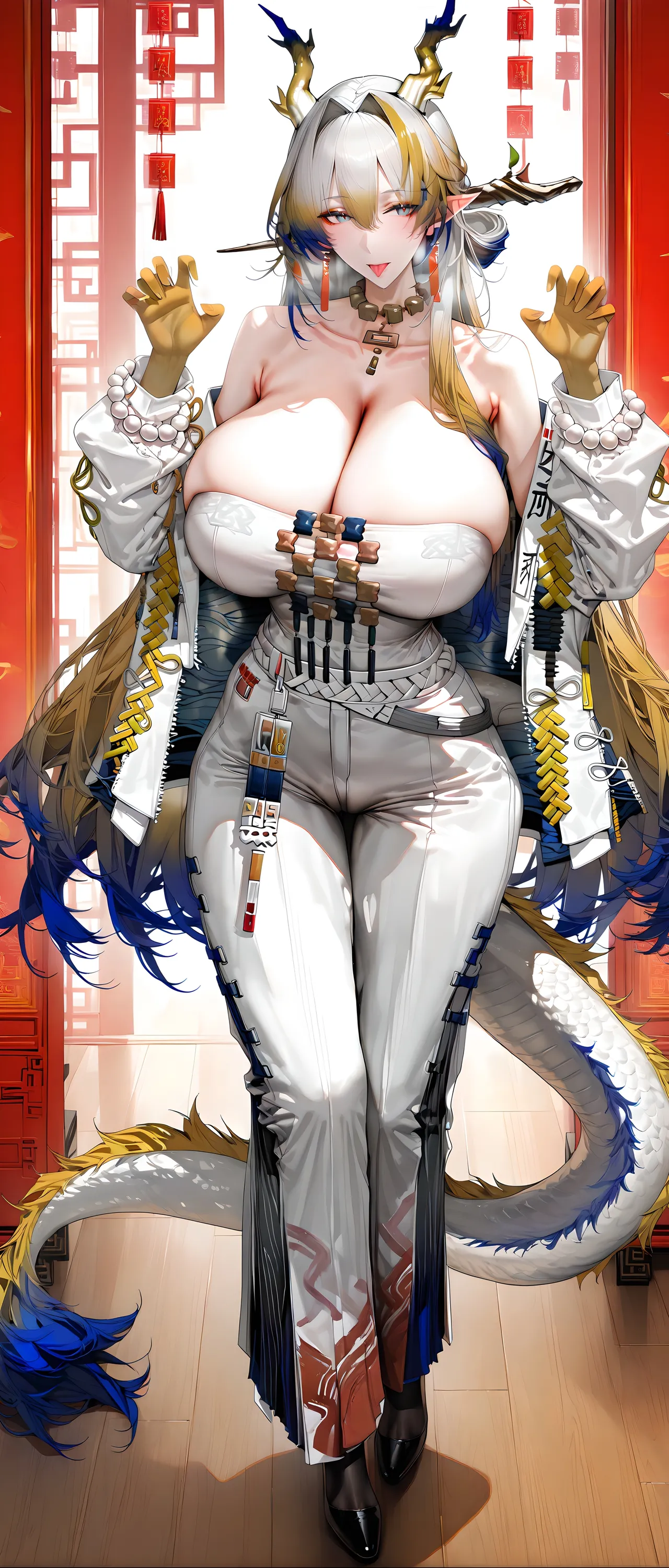 2025 新年快乐丨Happy New Year丨謹賀新年 巨乳加大分 jrjdf ai generated page 351 arknights parody - big breasts huge breasts hentai manga - read online free