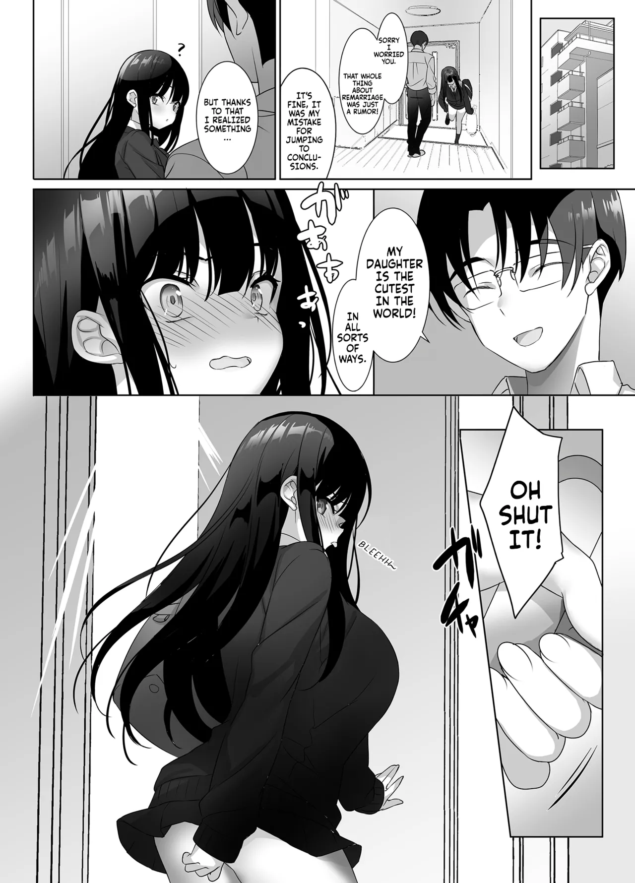 Kyonyuu JK ga Honki o Dashitara, Papa wa Mou Nigerarenai | Once a big tittied High-School Girl goes all out,  her Daddy can't escape! page 33 original parody - big breasts unusual pupils hentai manga - read online free