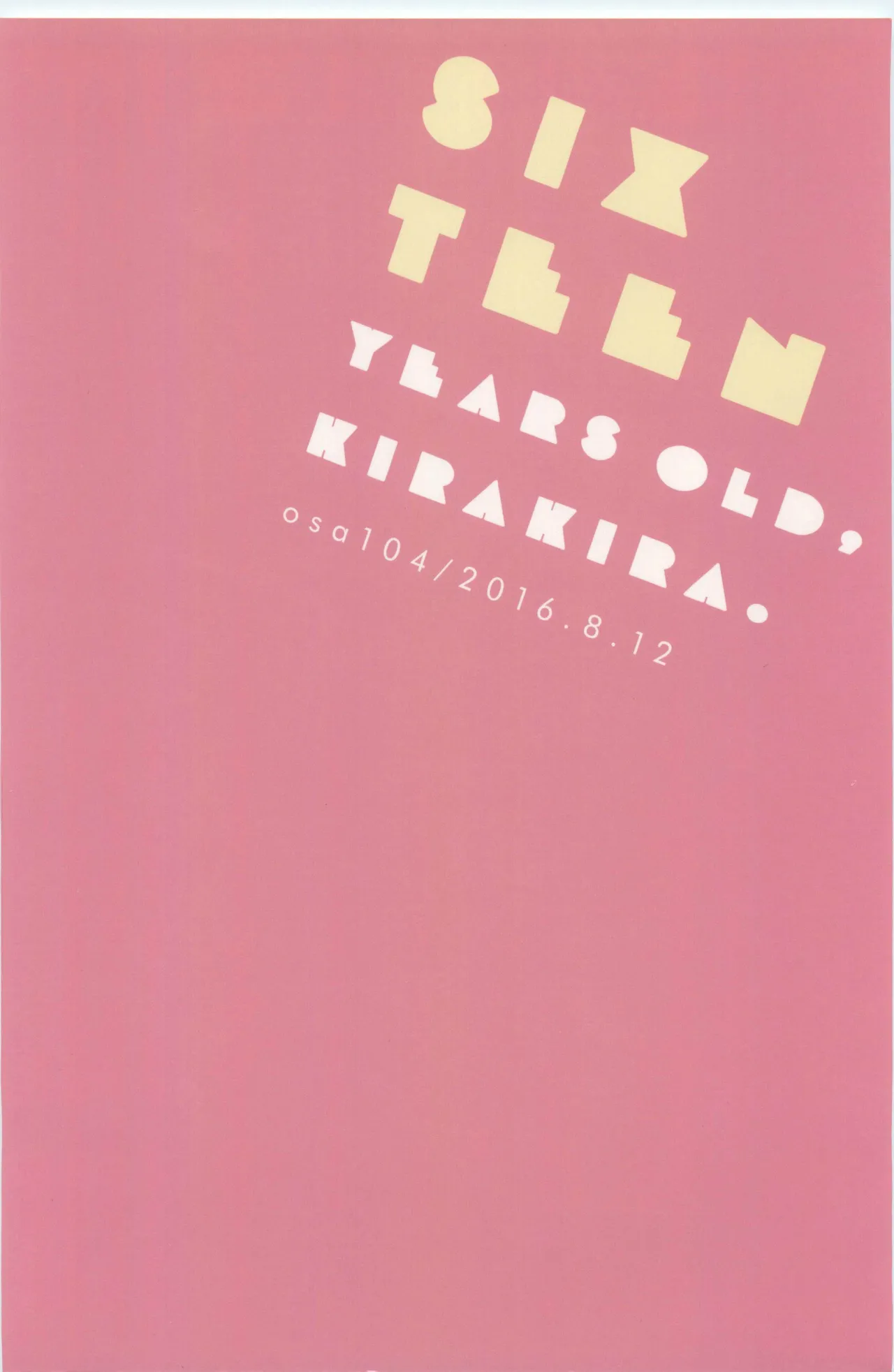 Page 26 of (C90) [Osatou Yottsu (Shimozuki Sayu)] 16 Sai, Kirakira. - Sixteen Years Old, KIRAKIRA. (Mikakunin de Shinkoukei)