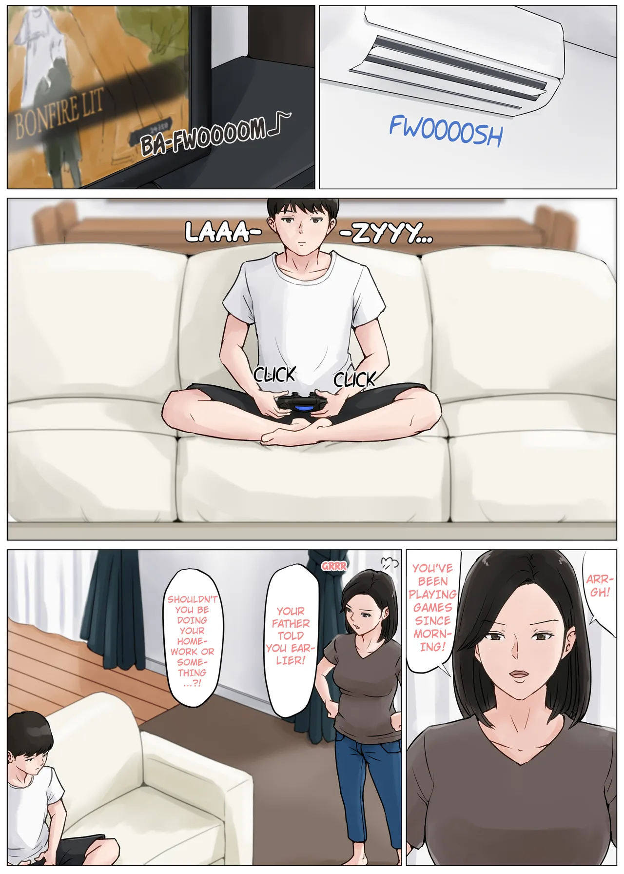 [Horsetail] Kaa-san Janakya Dame Nanda!! 3 ~Natsuyasumi Zenpen~ | Mother and No Other!! 3 ~Summer Holiday First Part~ [With transparency] [English] page 14 original parody - sole female sole male hentai manga - read online free