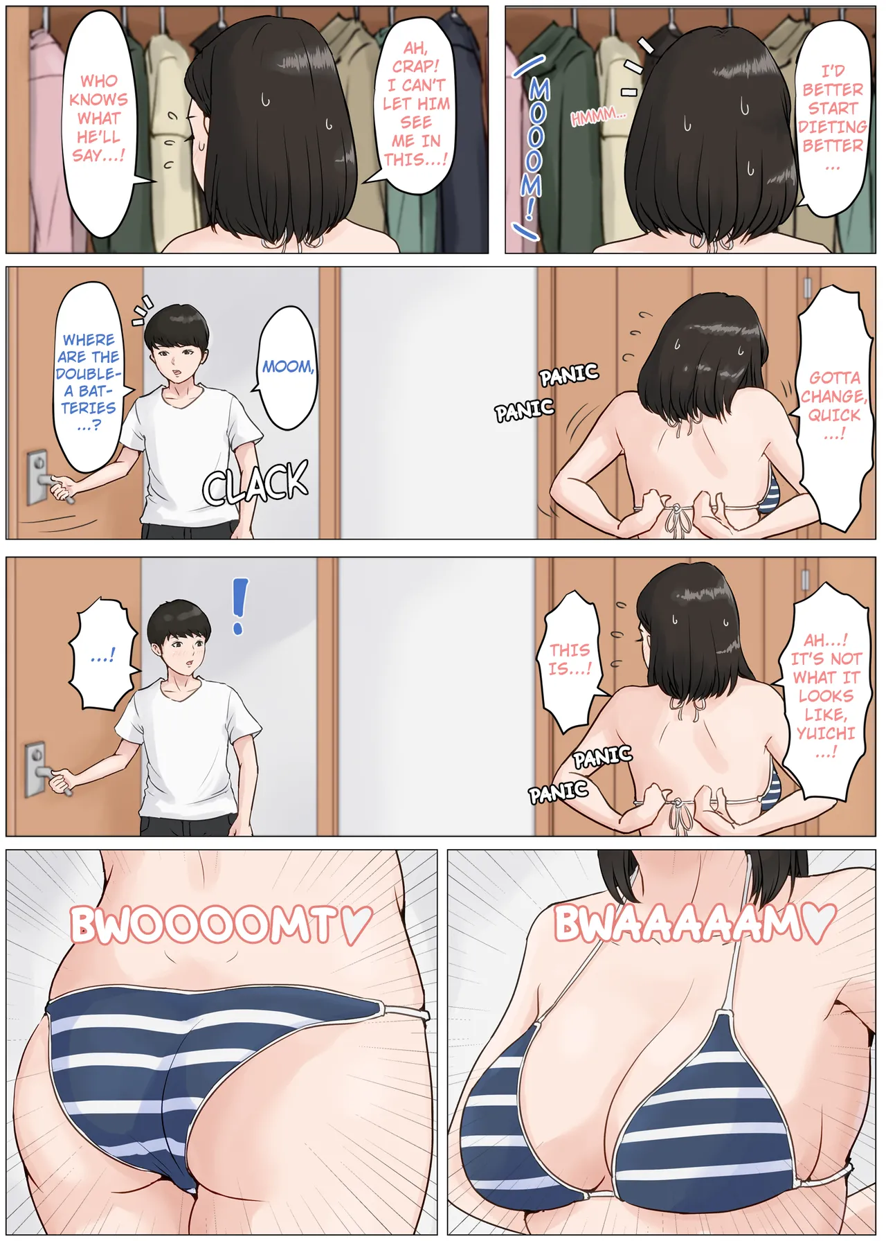 [Horsetail] Kaa-san Janakya Dame Nanda!! 3 ~Natsuyasumi Zenpen~ | Mother and No Other!! 3 ~Summer Holiday First Part~ [With transparency] [English] page 28 original parody - milf swimsuit hentai manga - read online free