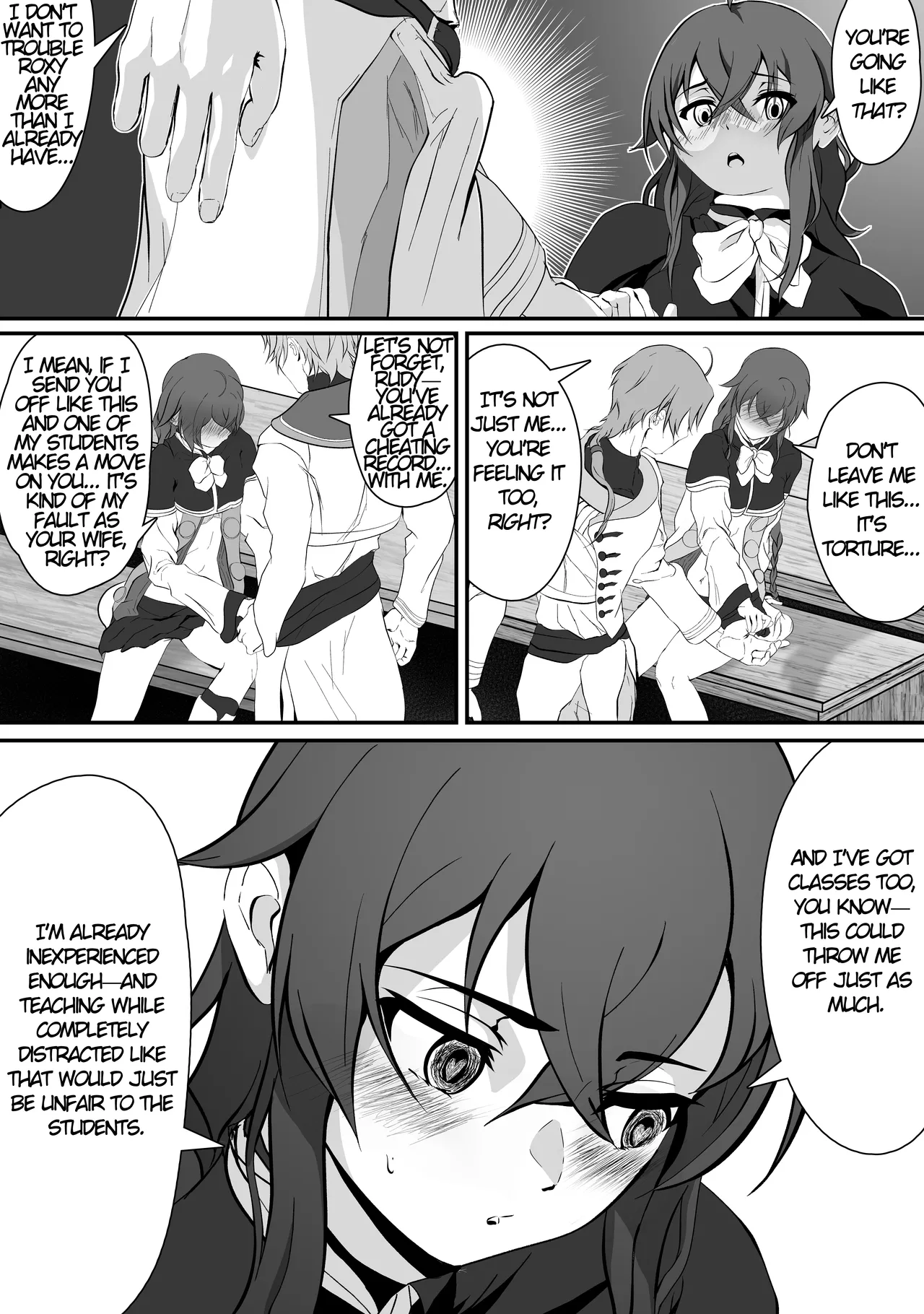 Aoi Haru no Sono de page 17 featuring roxy migurdia mushoku tensei parody - rough translation hentai manga - read online free