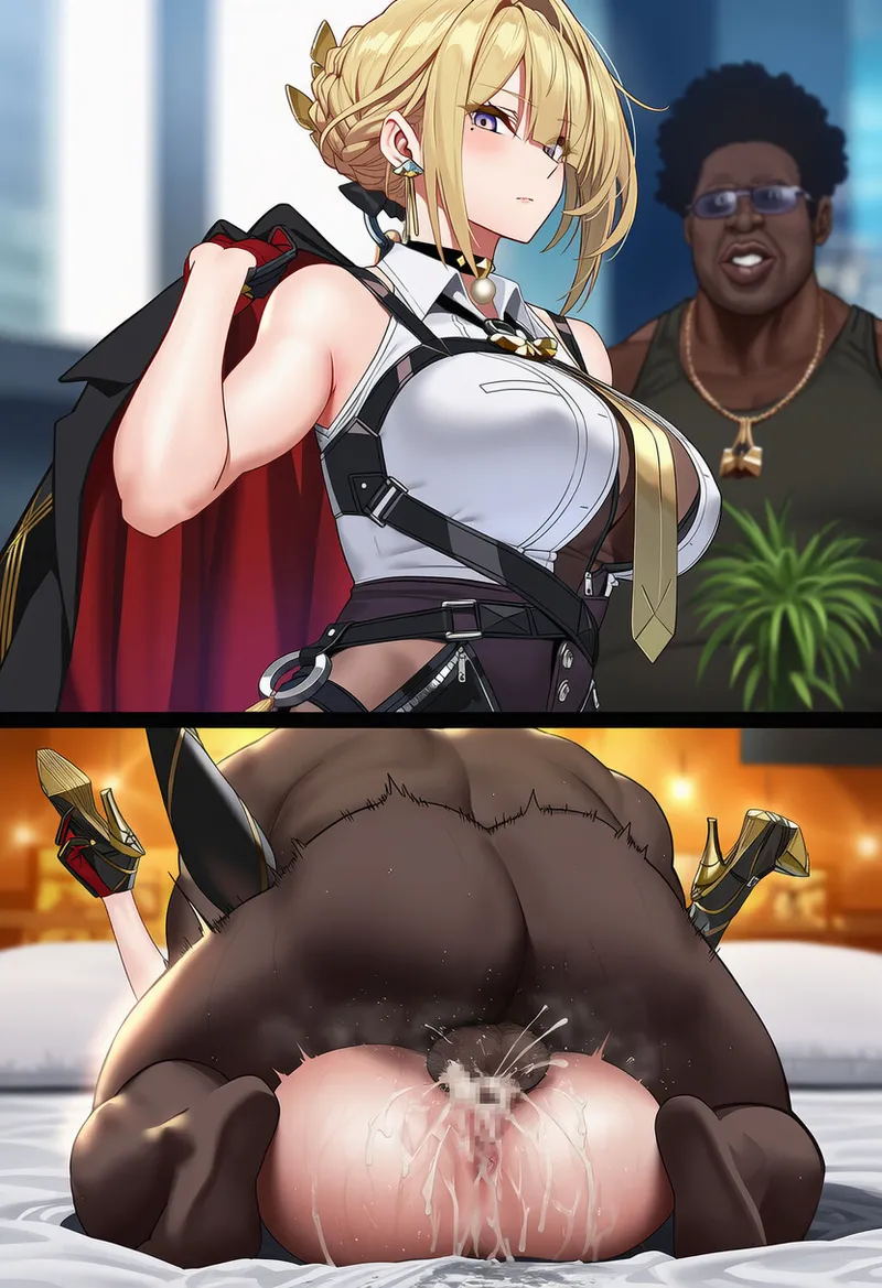 Evelyn Chevalier x BBC page 71 featuring evelyn chevalier zenless zone zero parody - kissing big breasts hentai manga - read online free